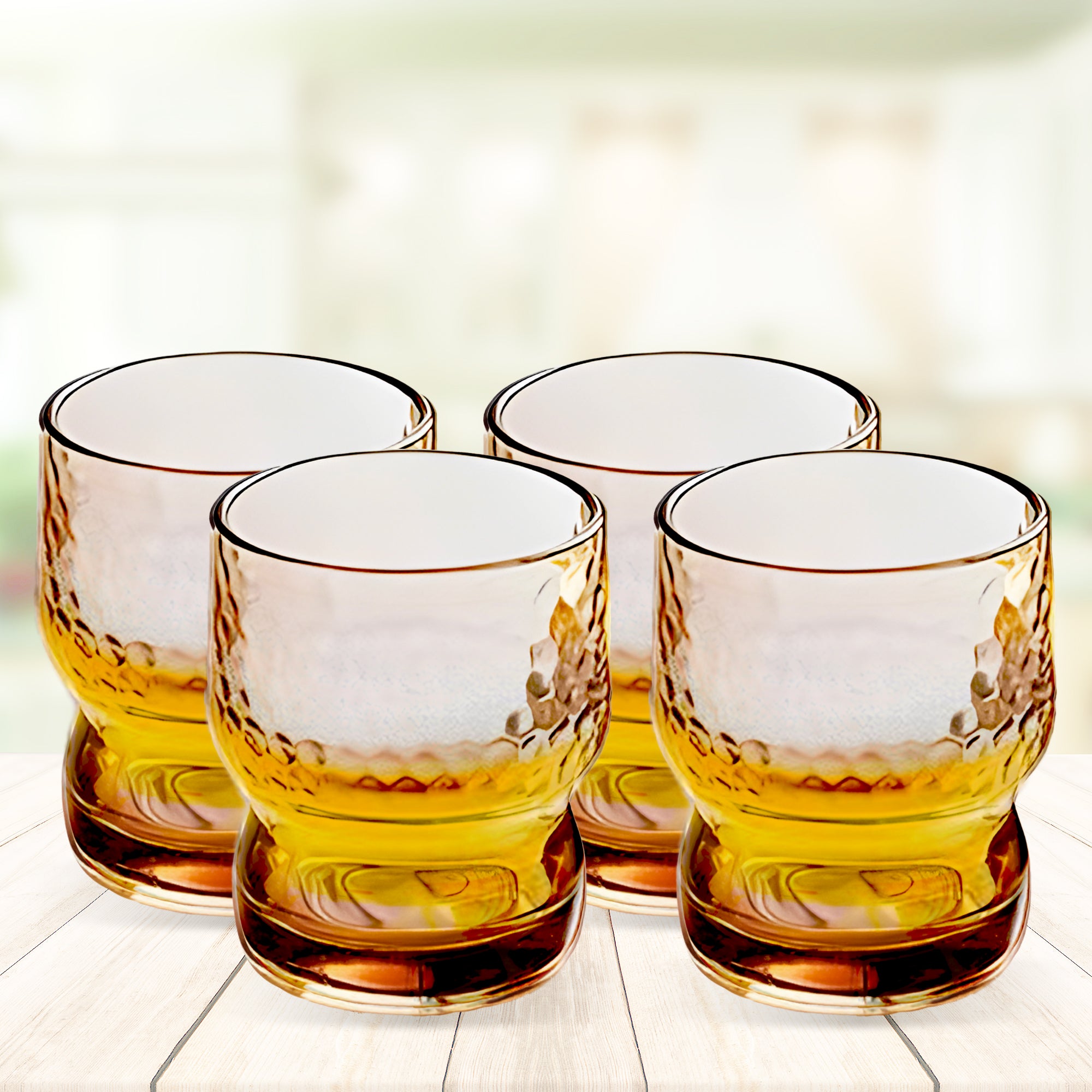 The Better Home Zest Amber Glass - Contemporary design