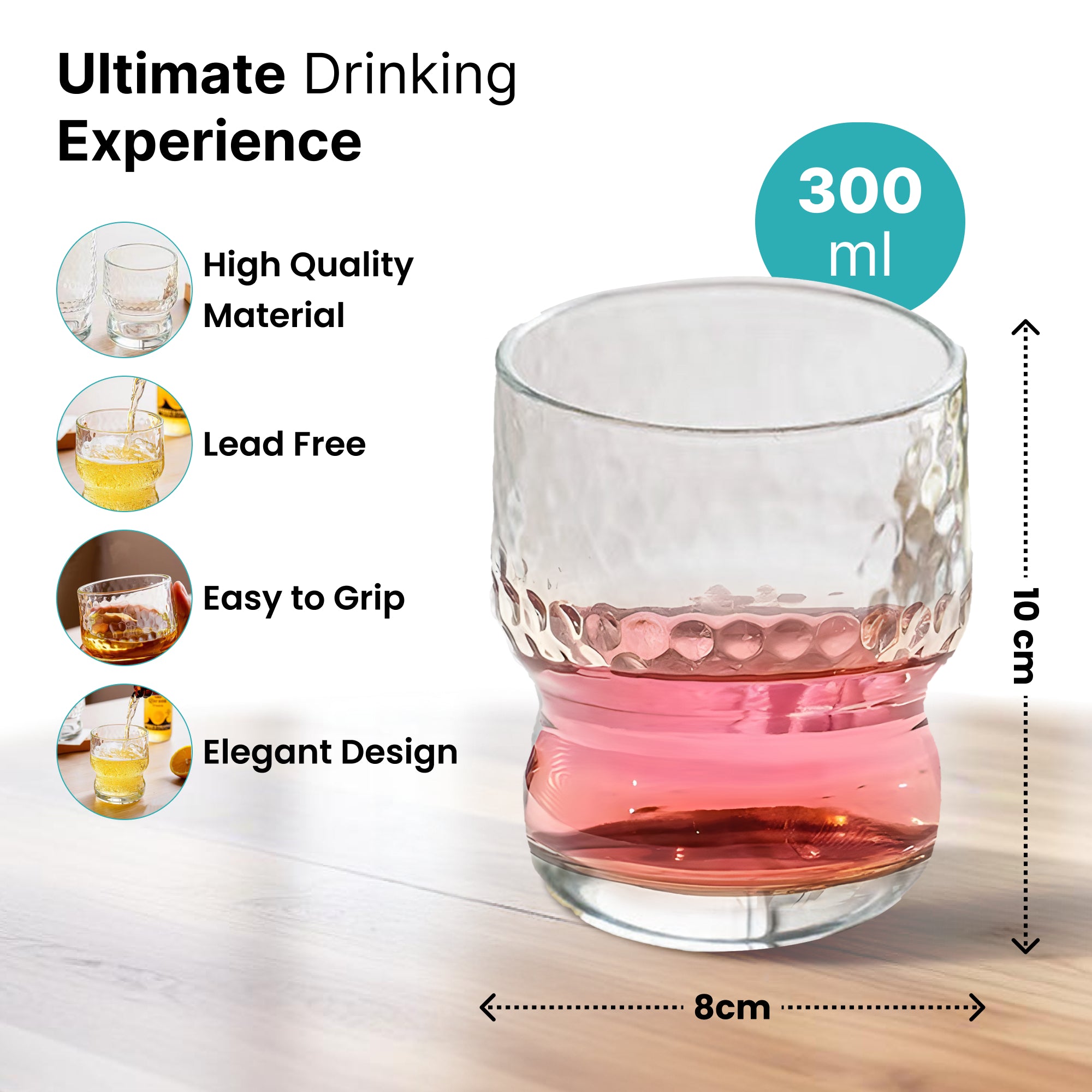 The Better Home durable juice glasses - everyday use