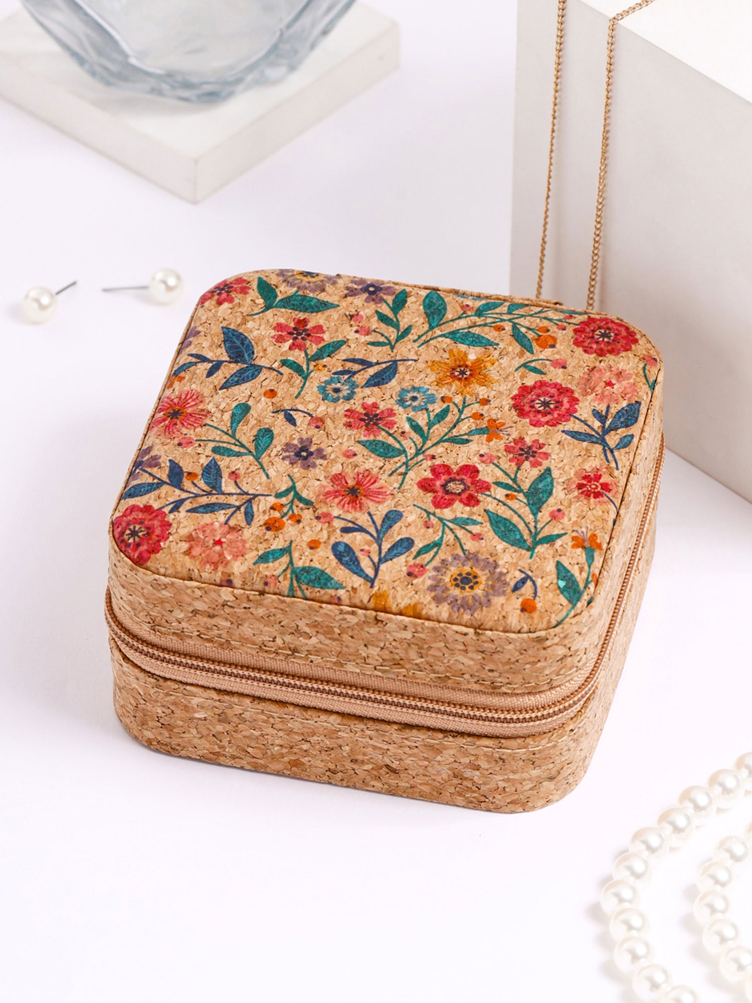 Yellow Chimes colorful jewelry storage - compact design
