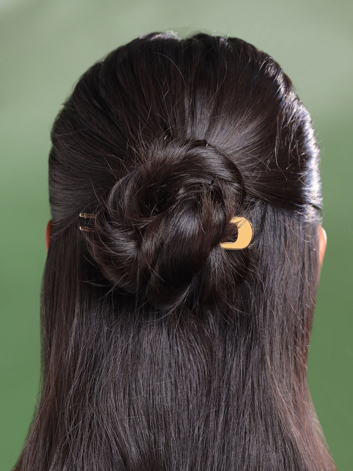 Yellow Chimes hair stick - Hair styling tool for thick hair