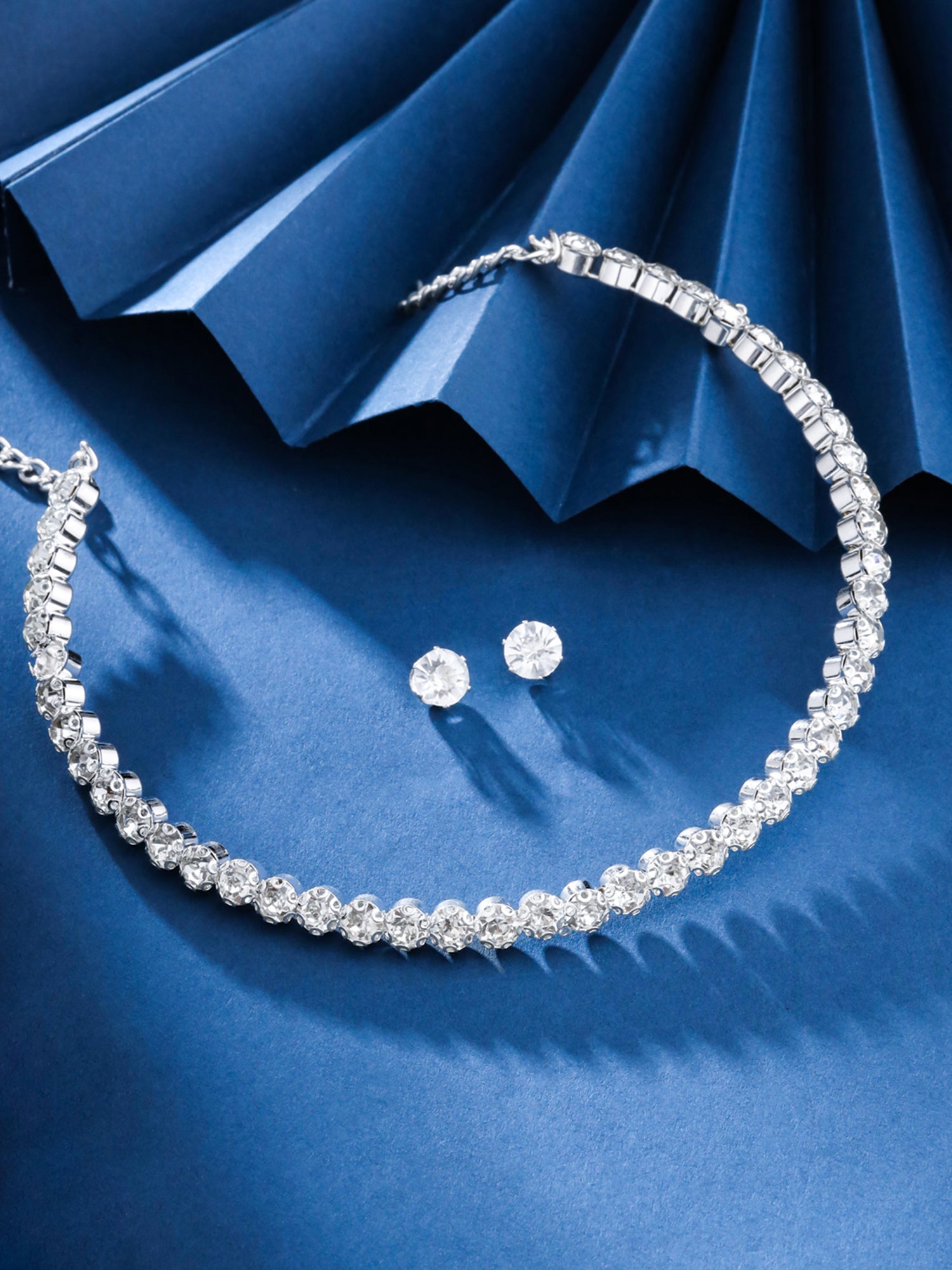 Yellow Chimes silver necklace - versatile party accessory