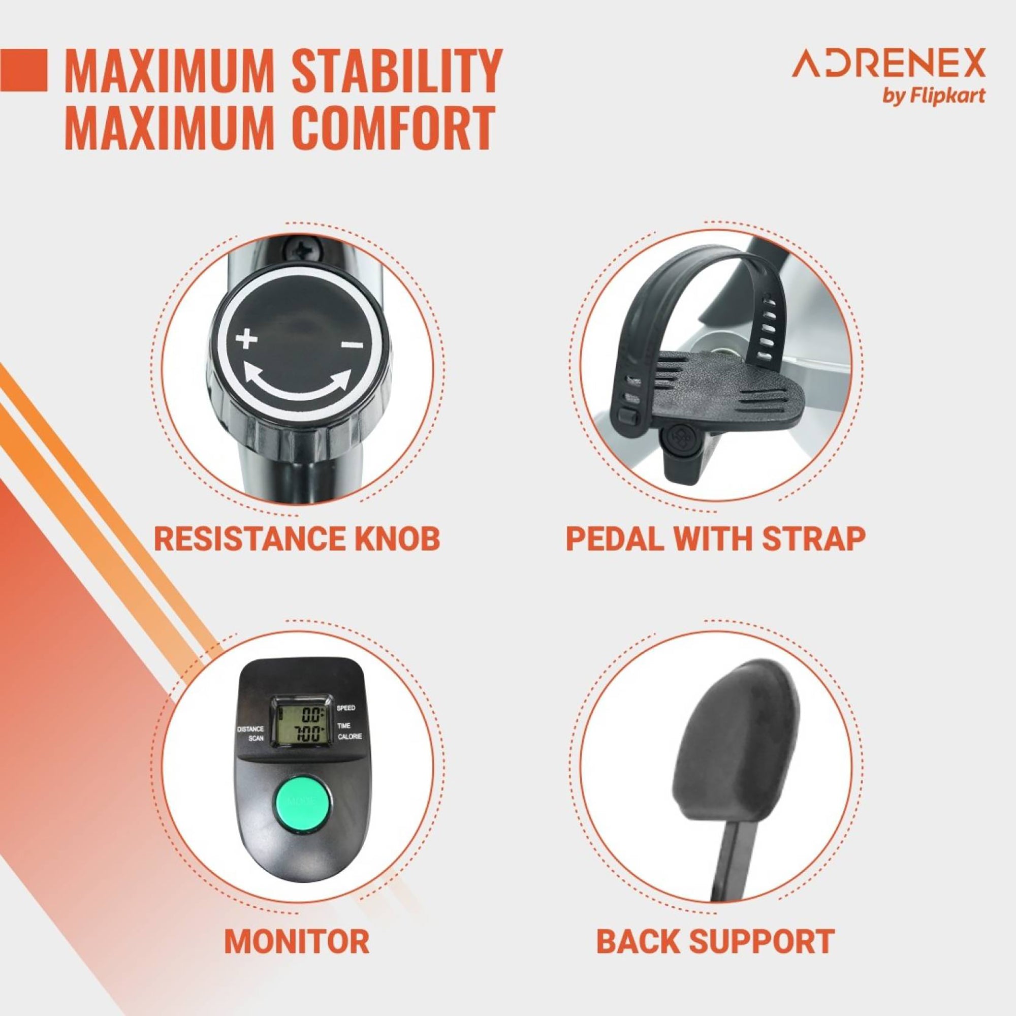 Reach Exercise Bike - Full Body Workout Equipment