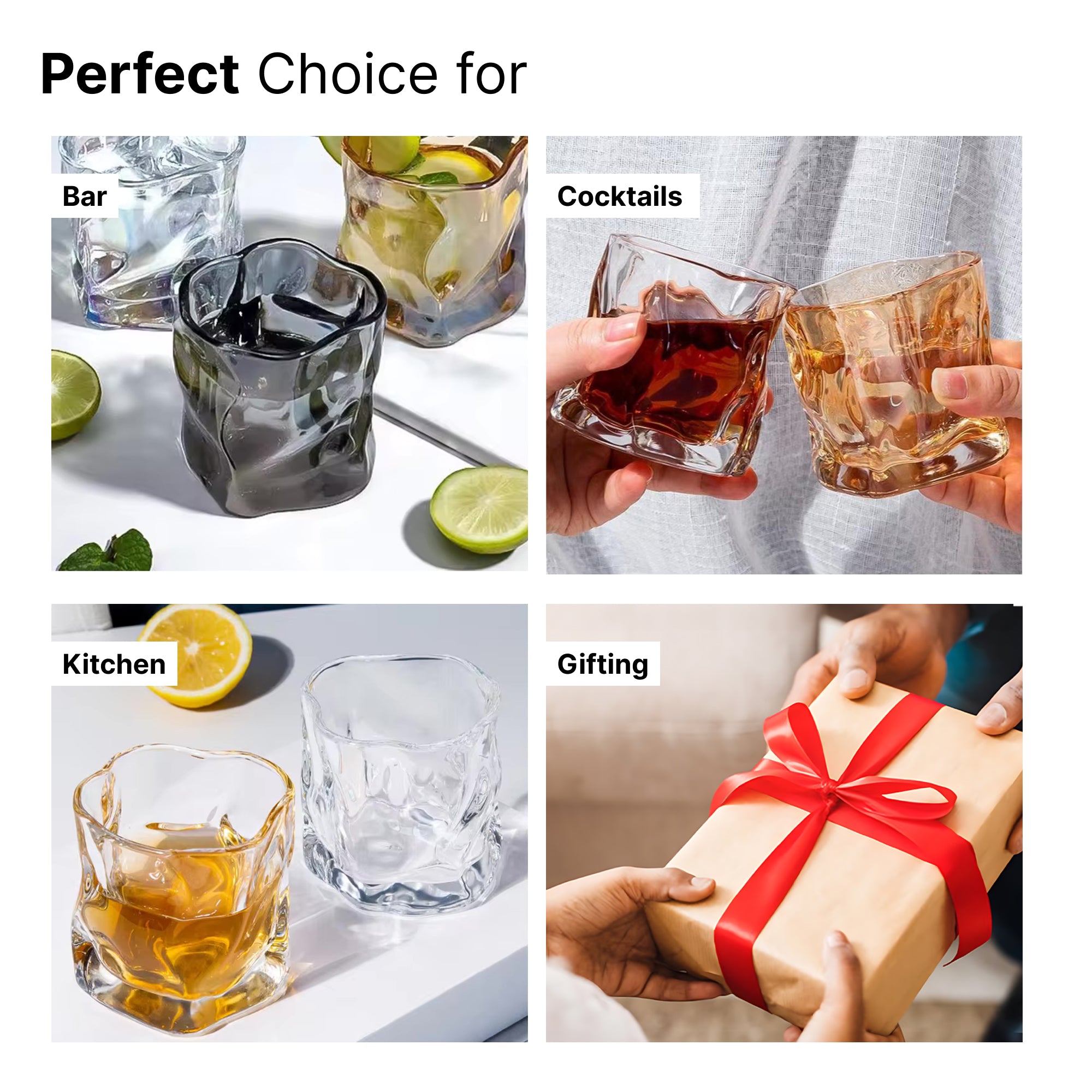 The Better Home Zest Juice Glasses - Vibrant kitchen decor