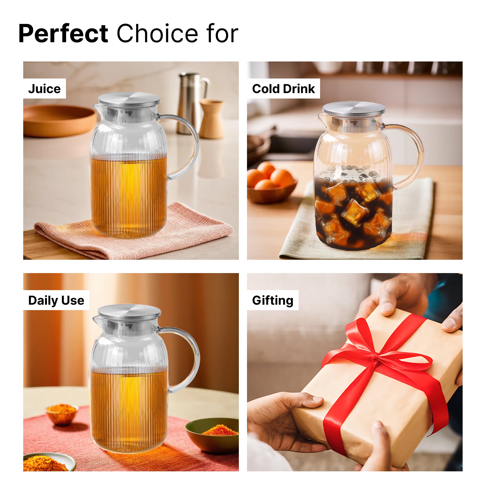 The Better Home 1600ml water jug - stylish kitchen use