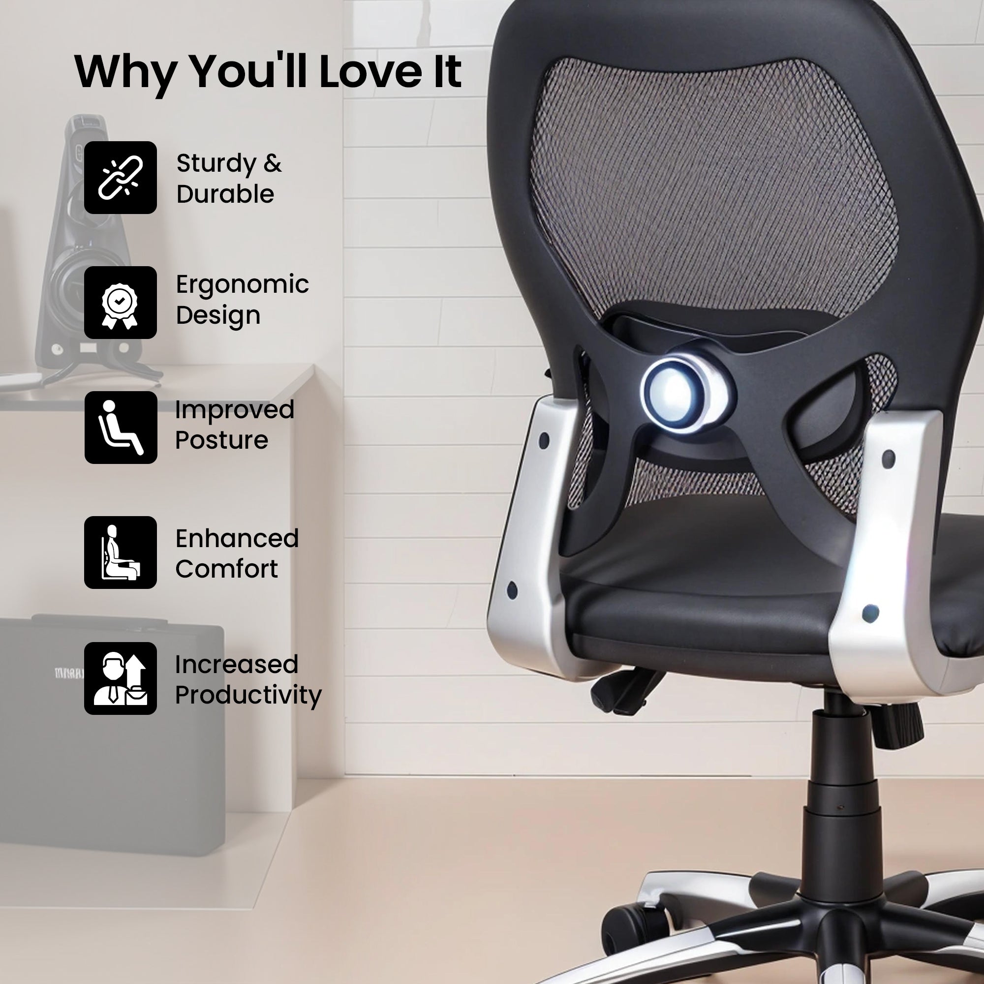 SAVYA HOME Apollo Desk Chair - Perfect gaming chair