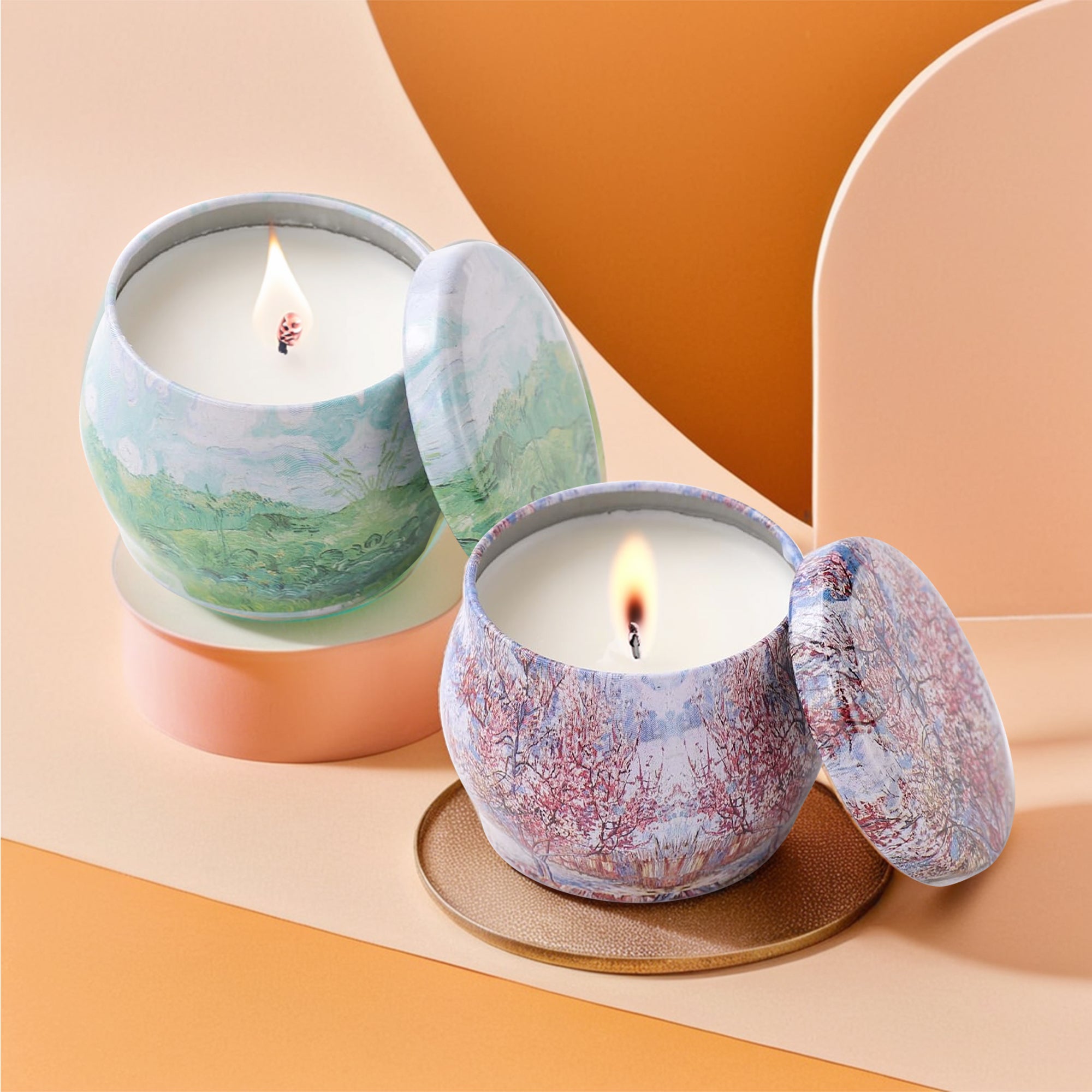 Andme vanilla scented candles - enhancing cozy corners