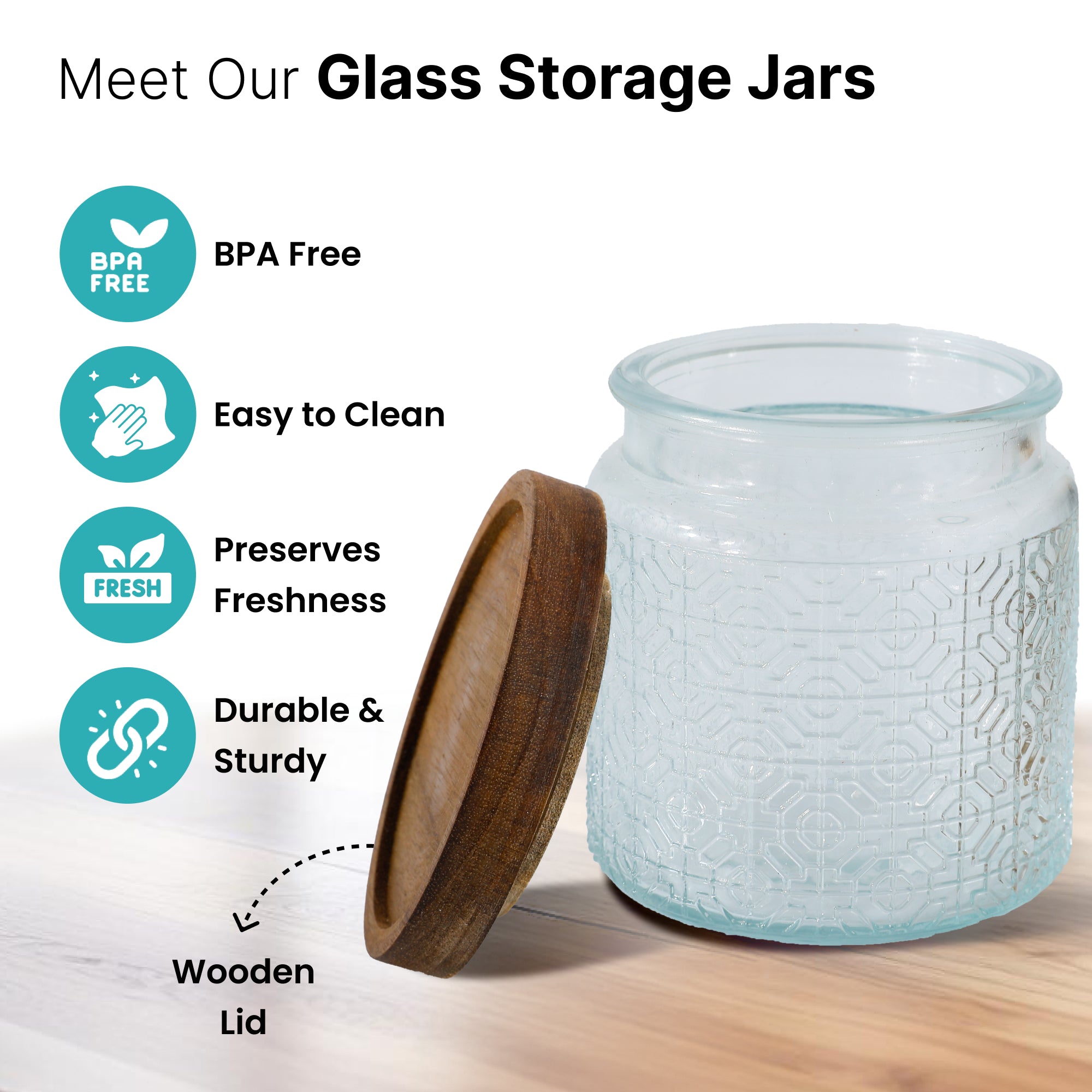 The Better Home multifunctional glass jars - pantry essentials