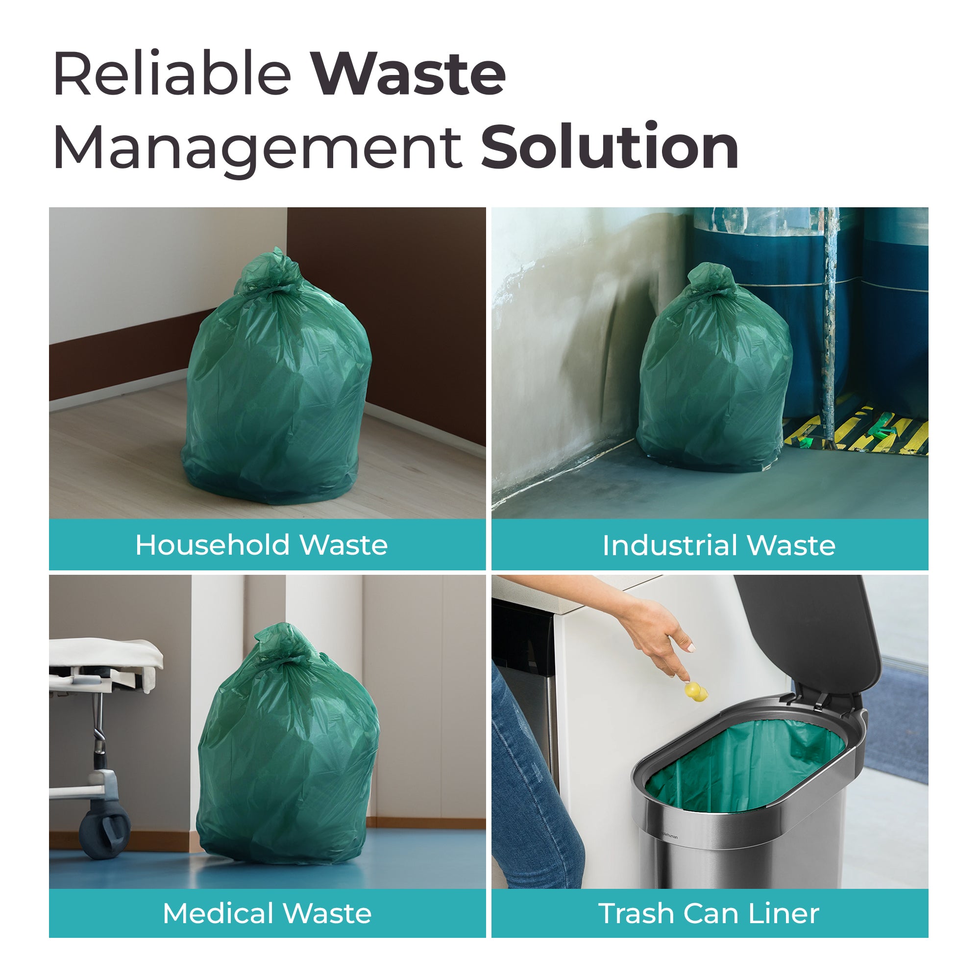 Buy Pack of 3 Medium Dustbin Bags | 3 Gallon | Black – GlobalBees Shop
