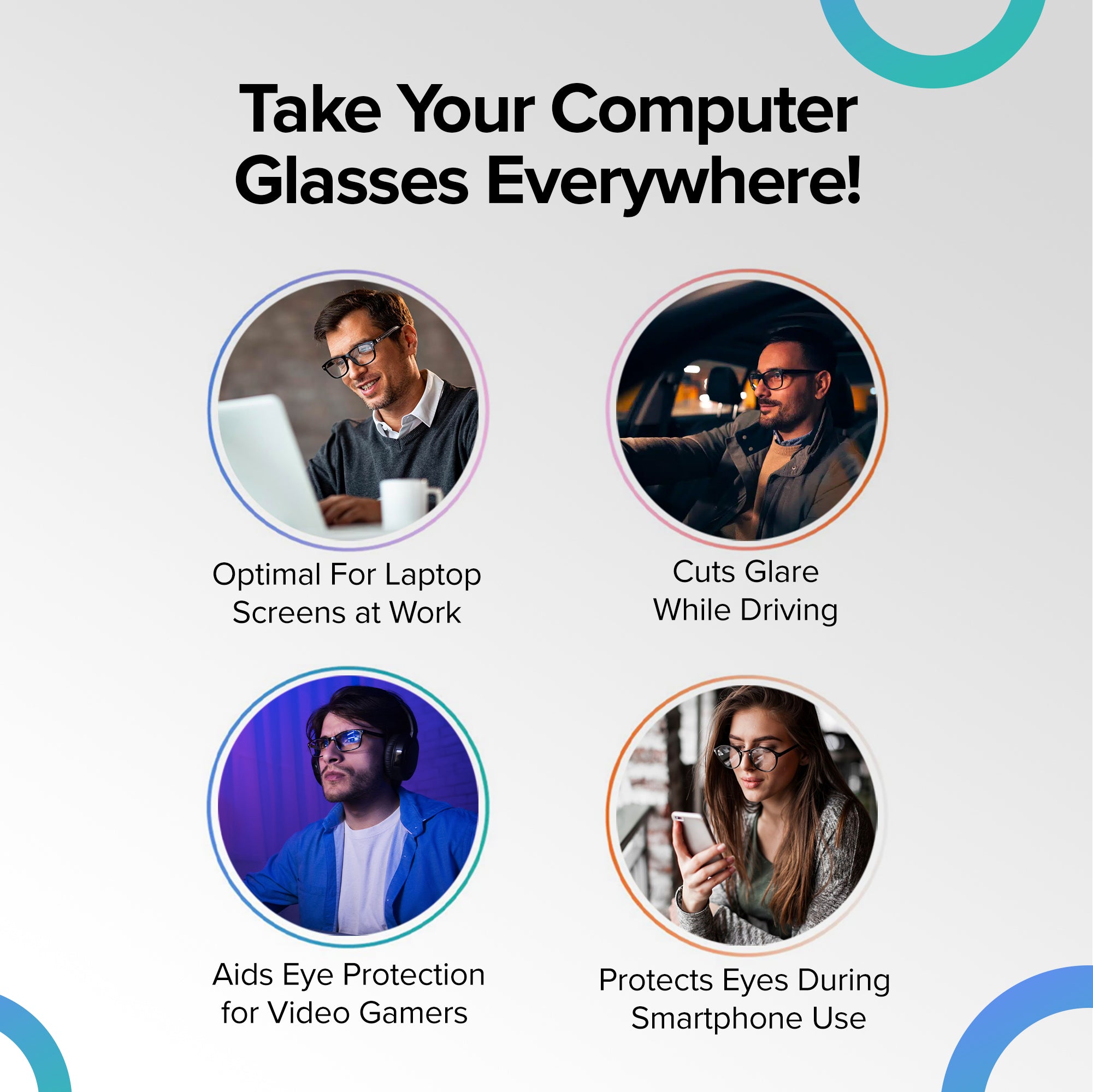 Intellilens blue light glasses - Modern design for boys and girls