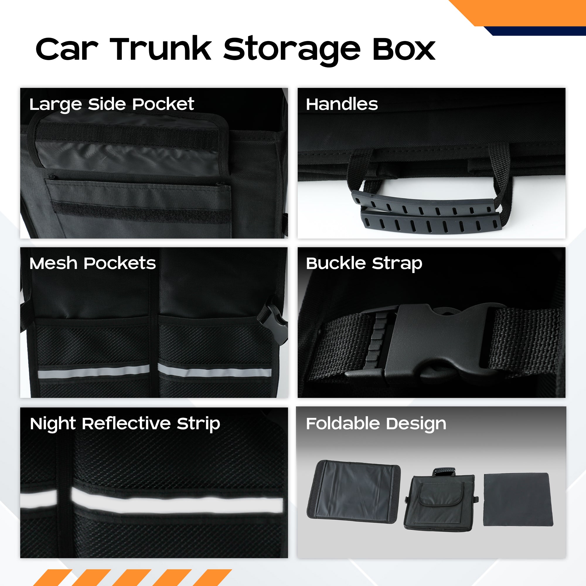 Carbinic boot organizer - compact and collapsible design