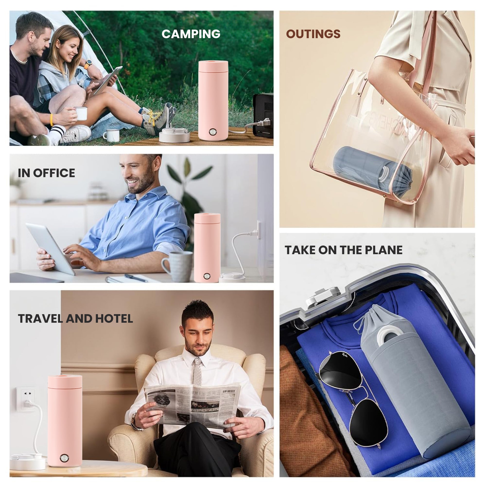 FUMATO 400ml Kettle - Compact design for travel