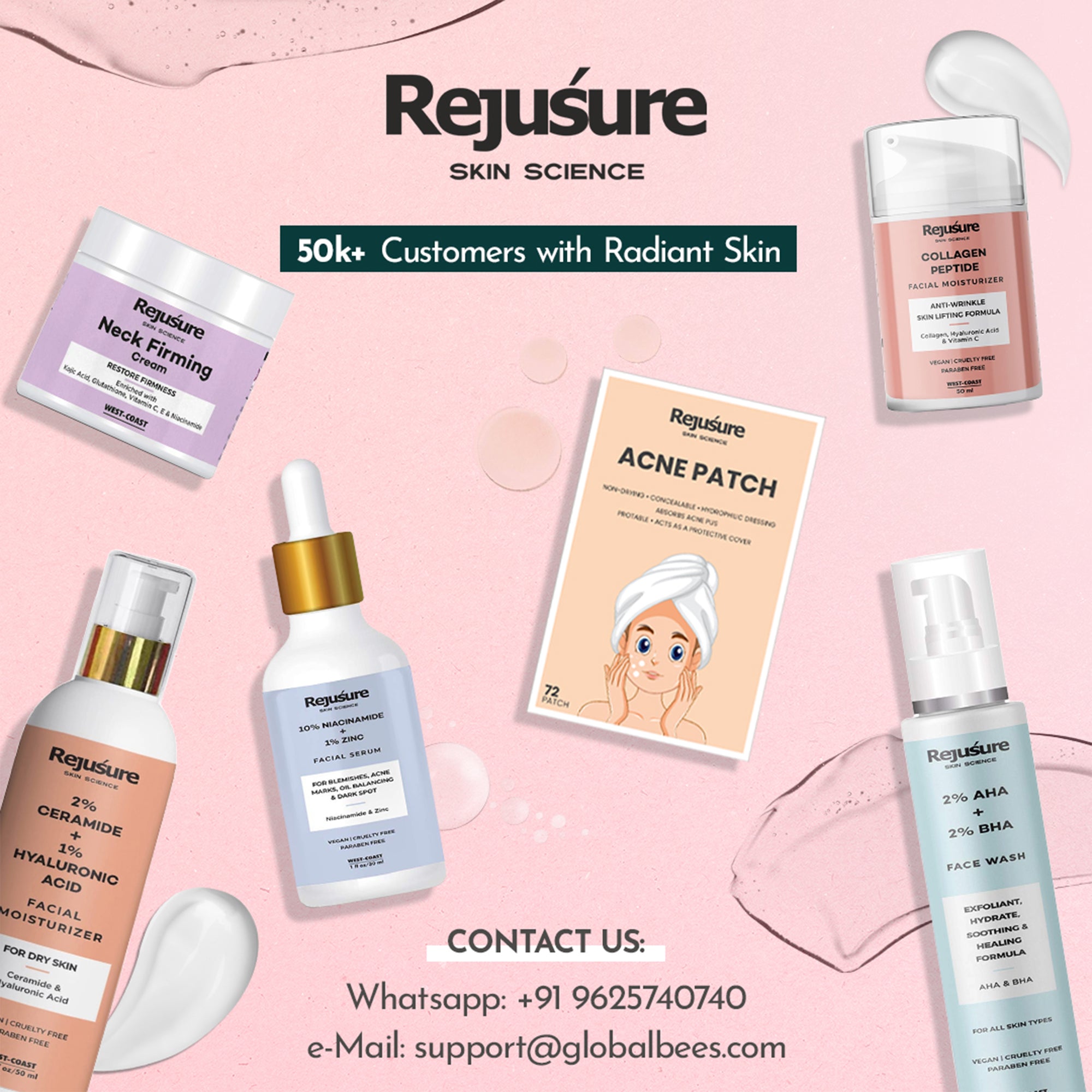 Rejusure eye serum mask - rejuvenating tired eyes