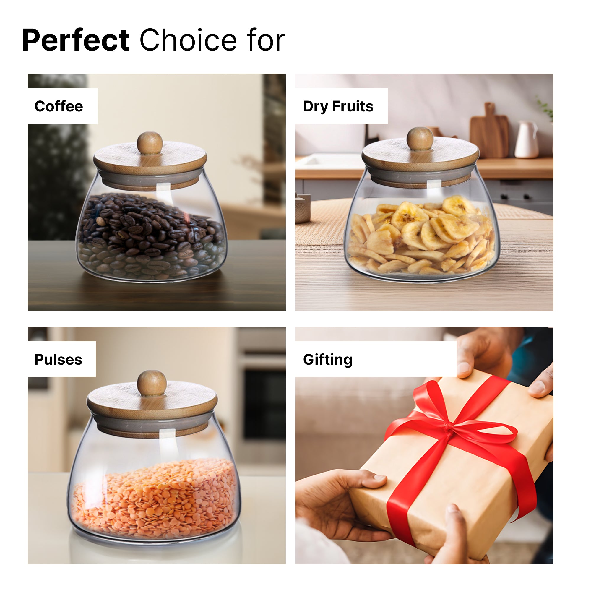 The Better Home storage jar - stylish design for snacks