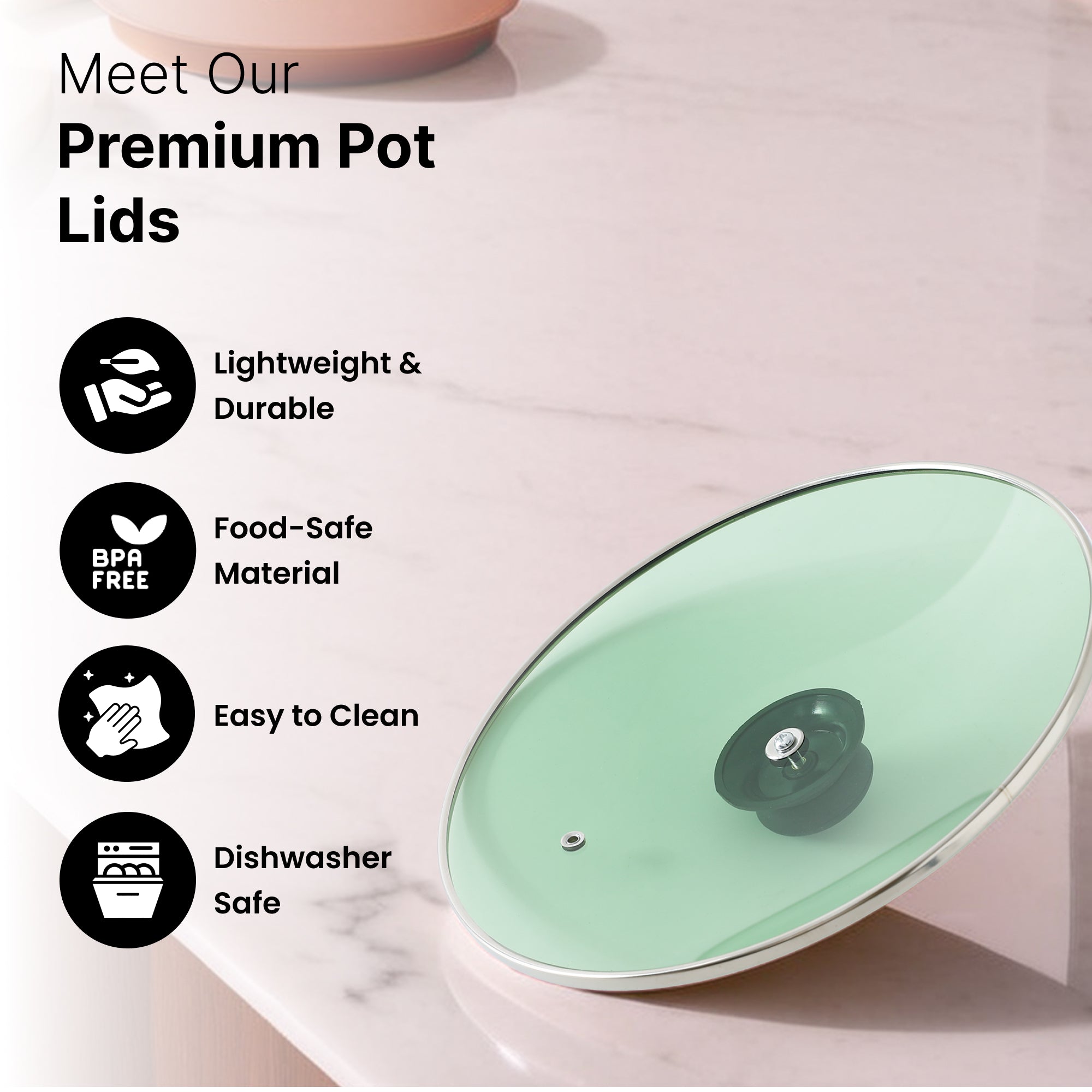 The Better Home toughened glass lid - great for food storage
