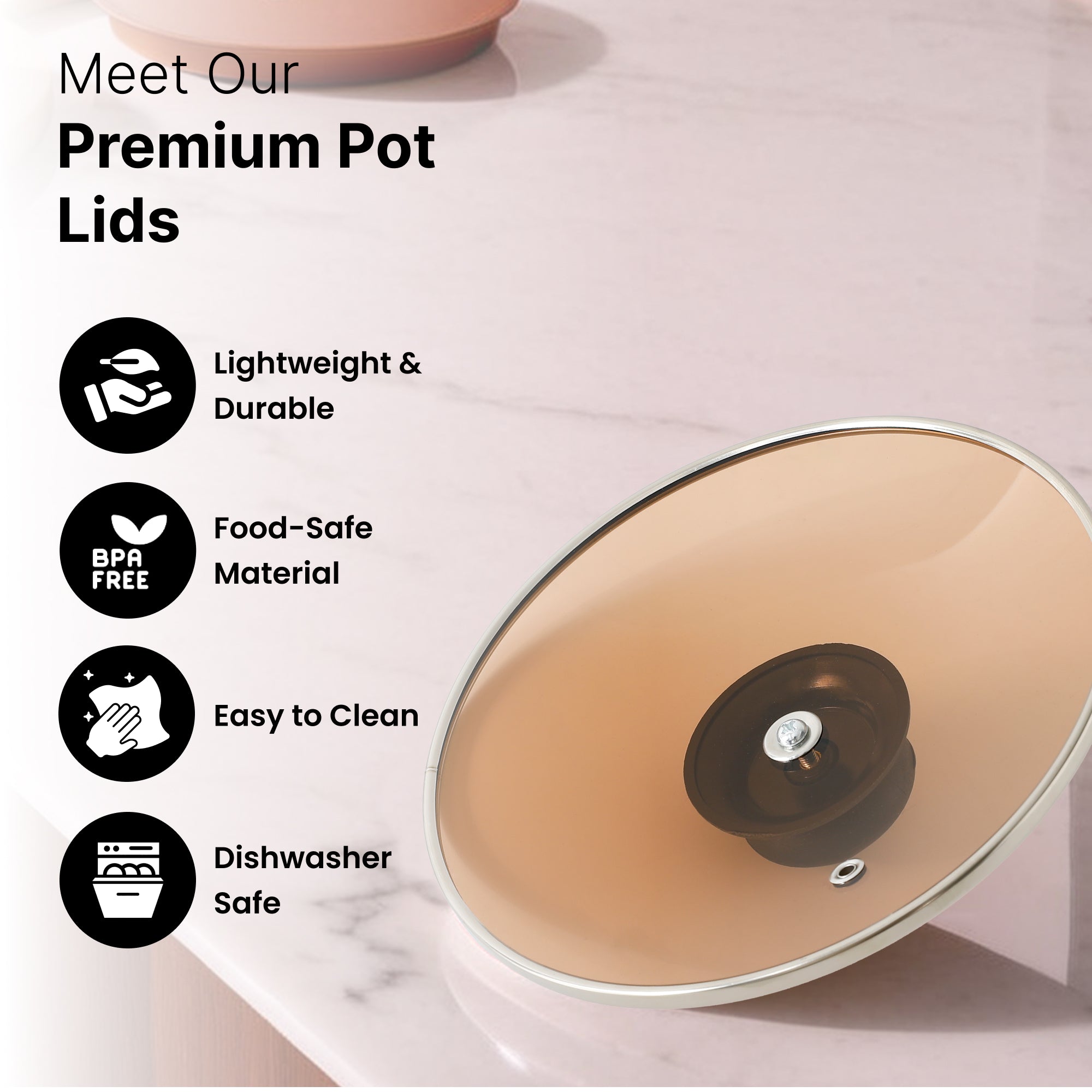 The Better Home UMAI cooking lid - secure grip