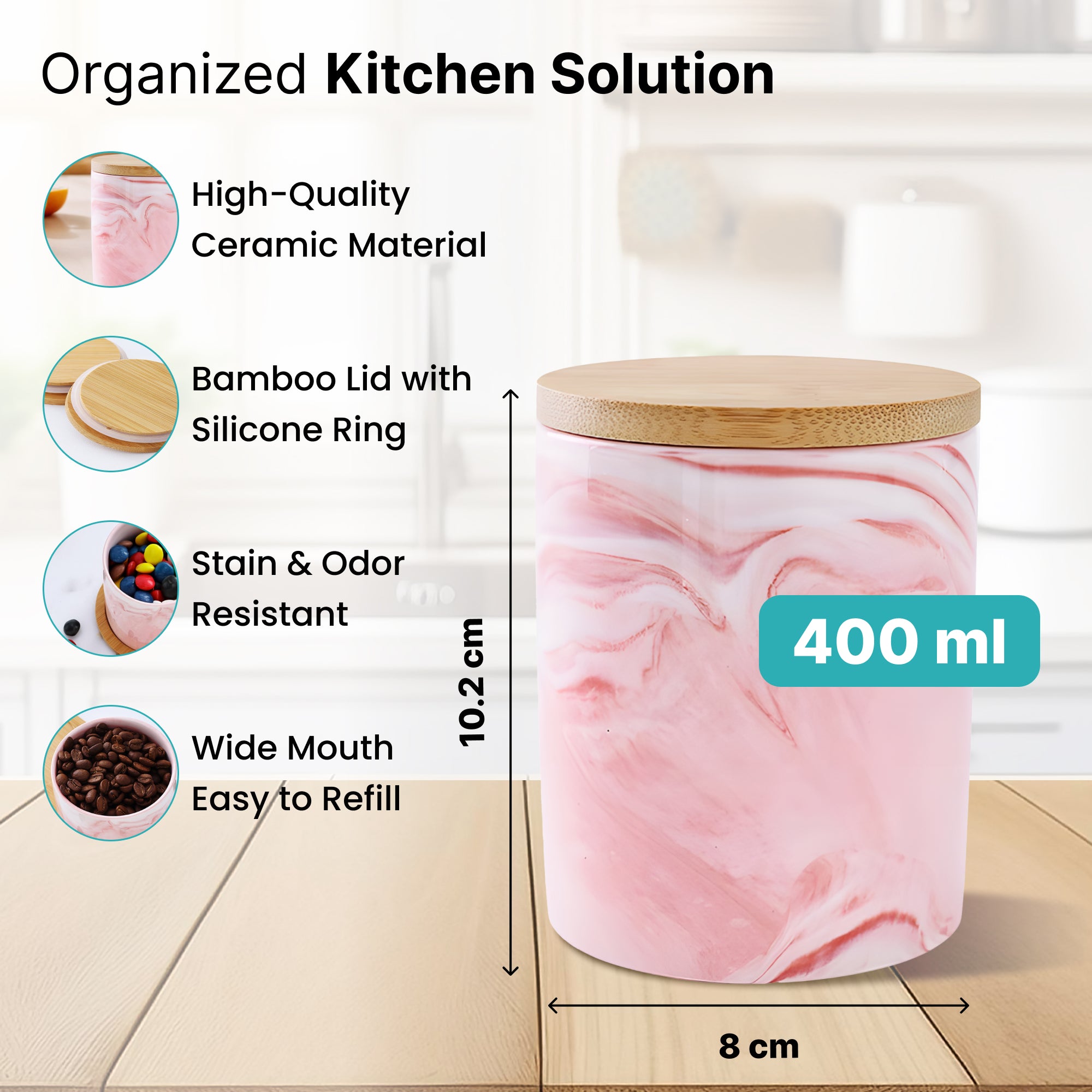 The Better Home airtight jars - fresh snacks storage