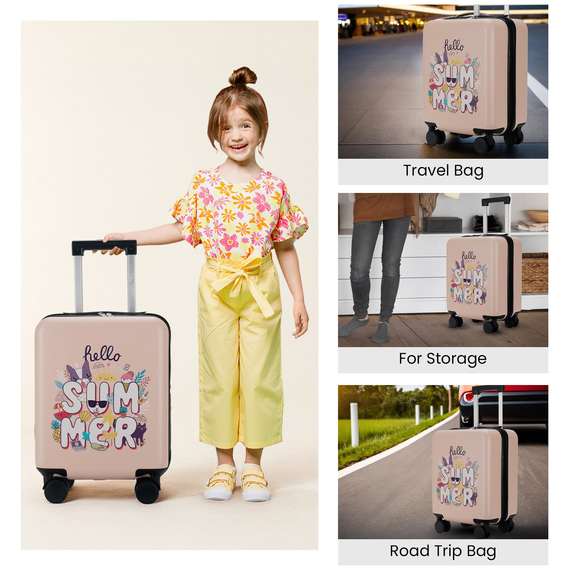 Clownfish polycarbonate suitcase - perfect for school trips