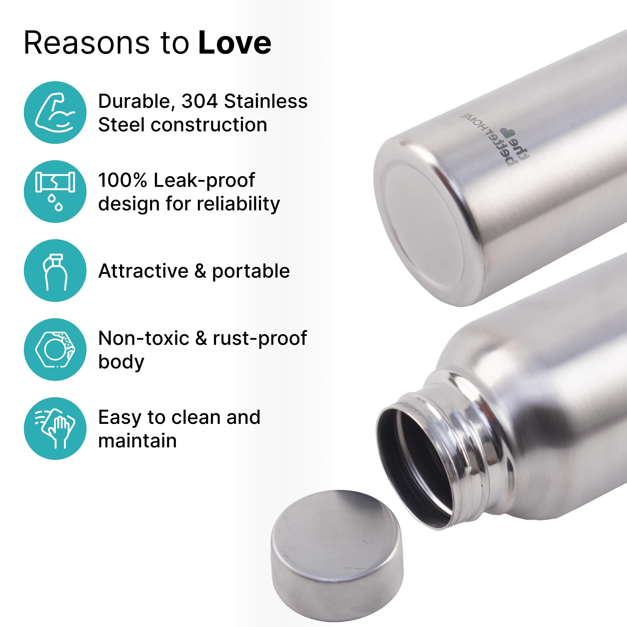 The Better Home stainless steel water bottle - stylish home accessory