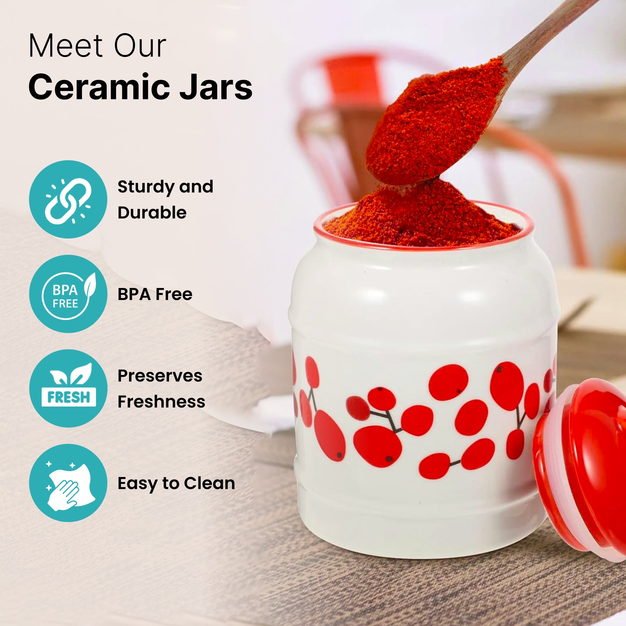 The Better Home ceramic jars - Seamless dining table storage