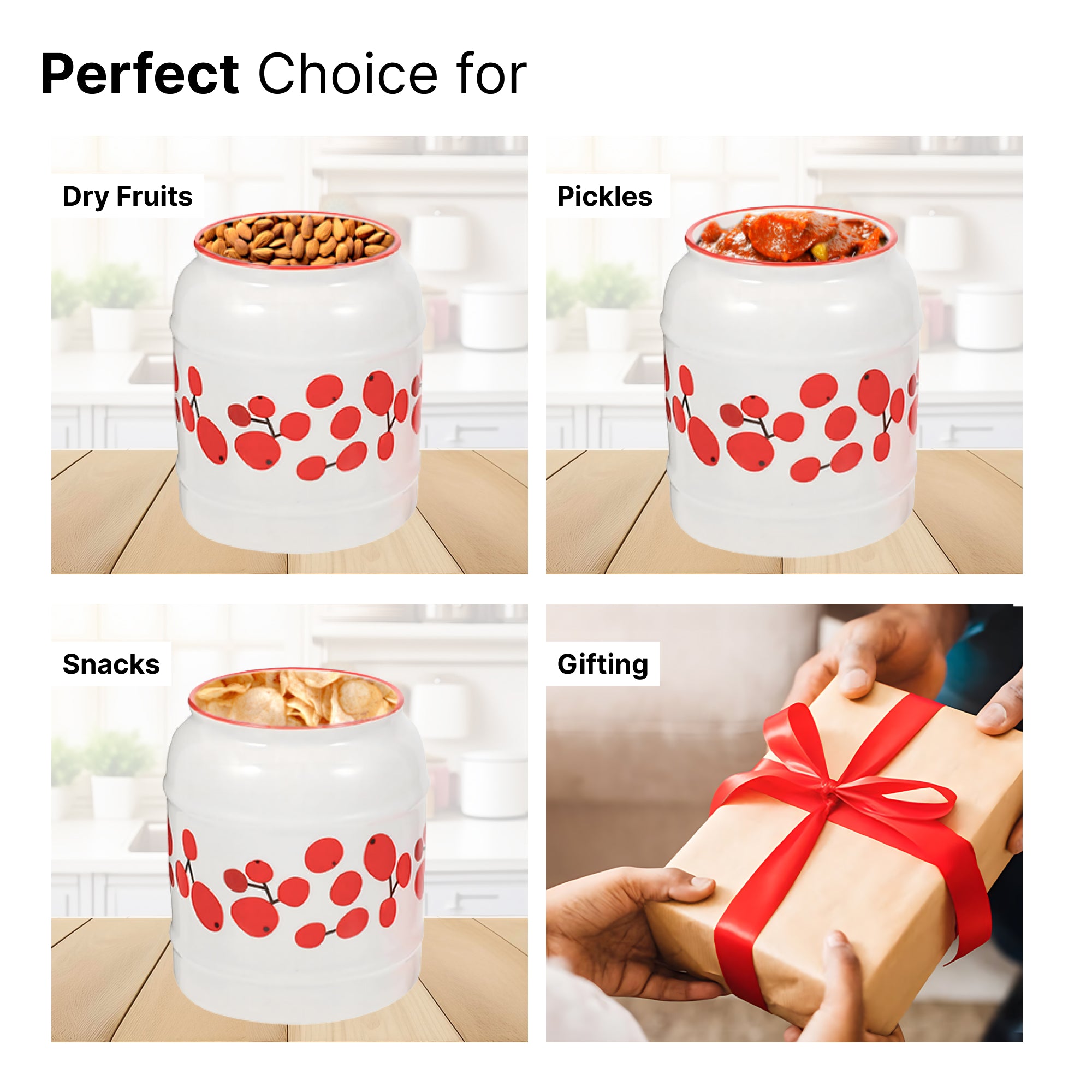 The Better Home ceramic jars - Airtight food storage in kitchen