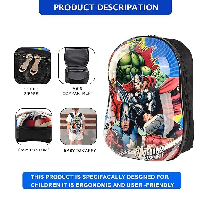 Kuber Industries kids trolley bag - easy maneuvering