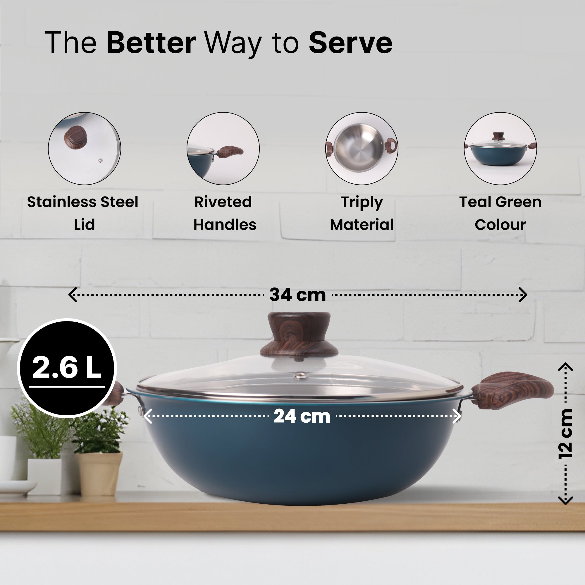 The Better Home stainless steel cooking pan - Everyday cooking
