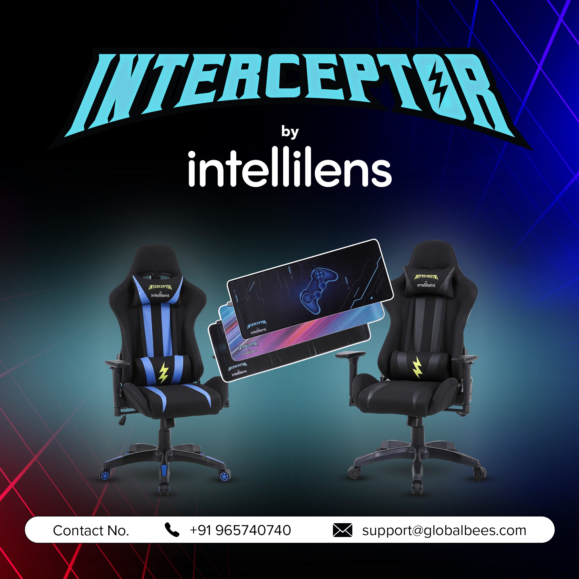 Interceptor casters - Office chair components