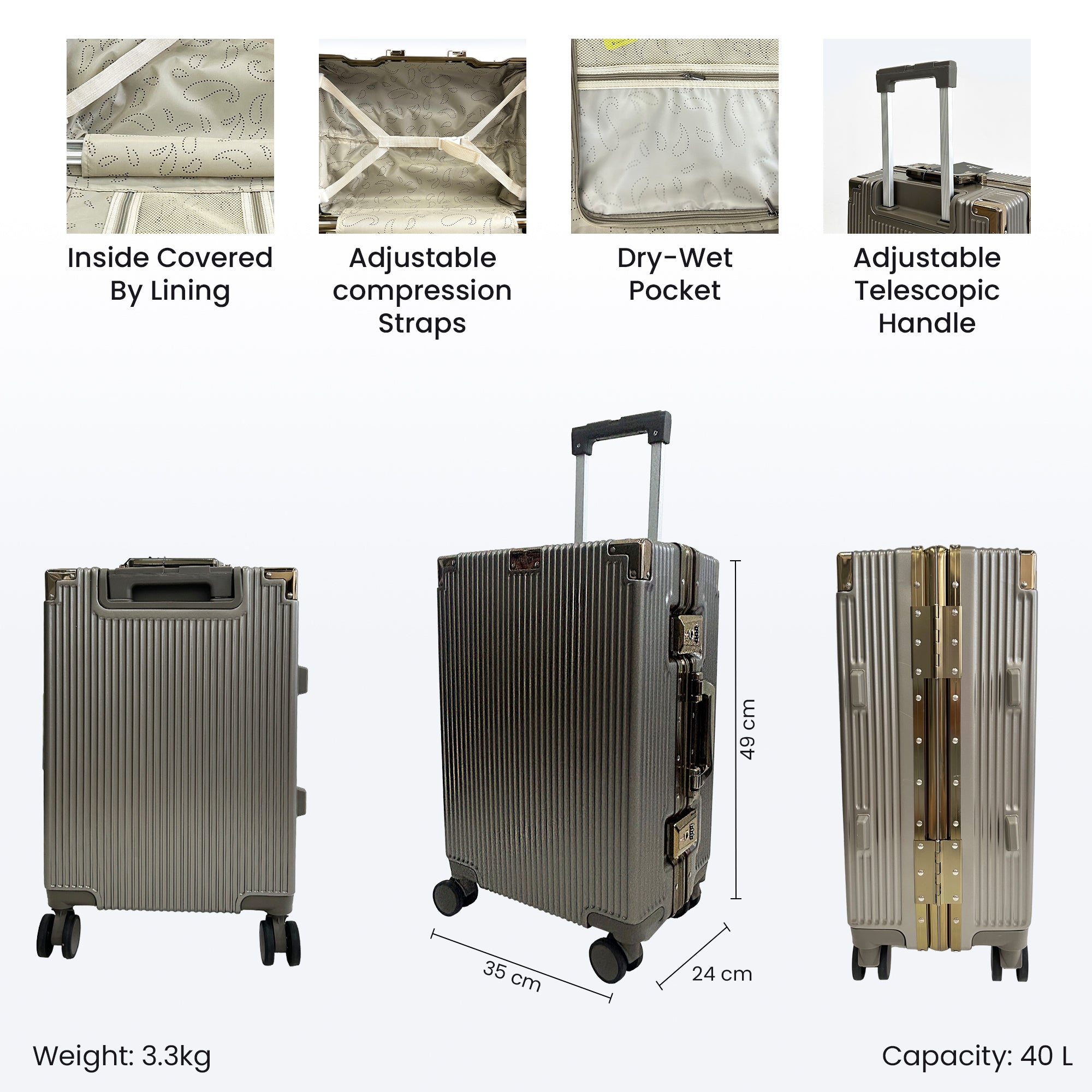 Clownfish Astra Series Suitcase - Perfect for short trips