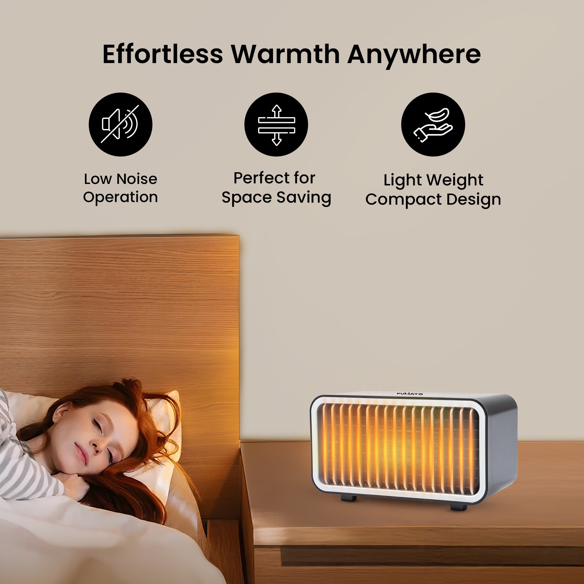 Fumato Fan Heater - Compact Design for Small Rooms