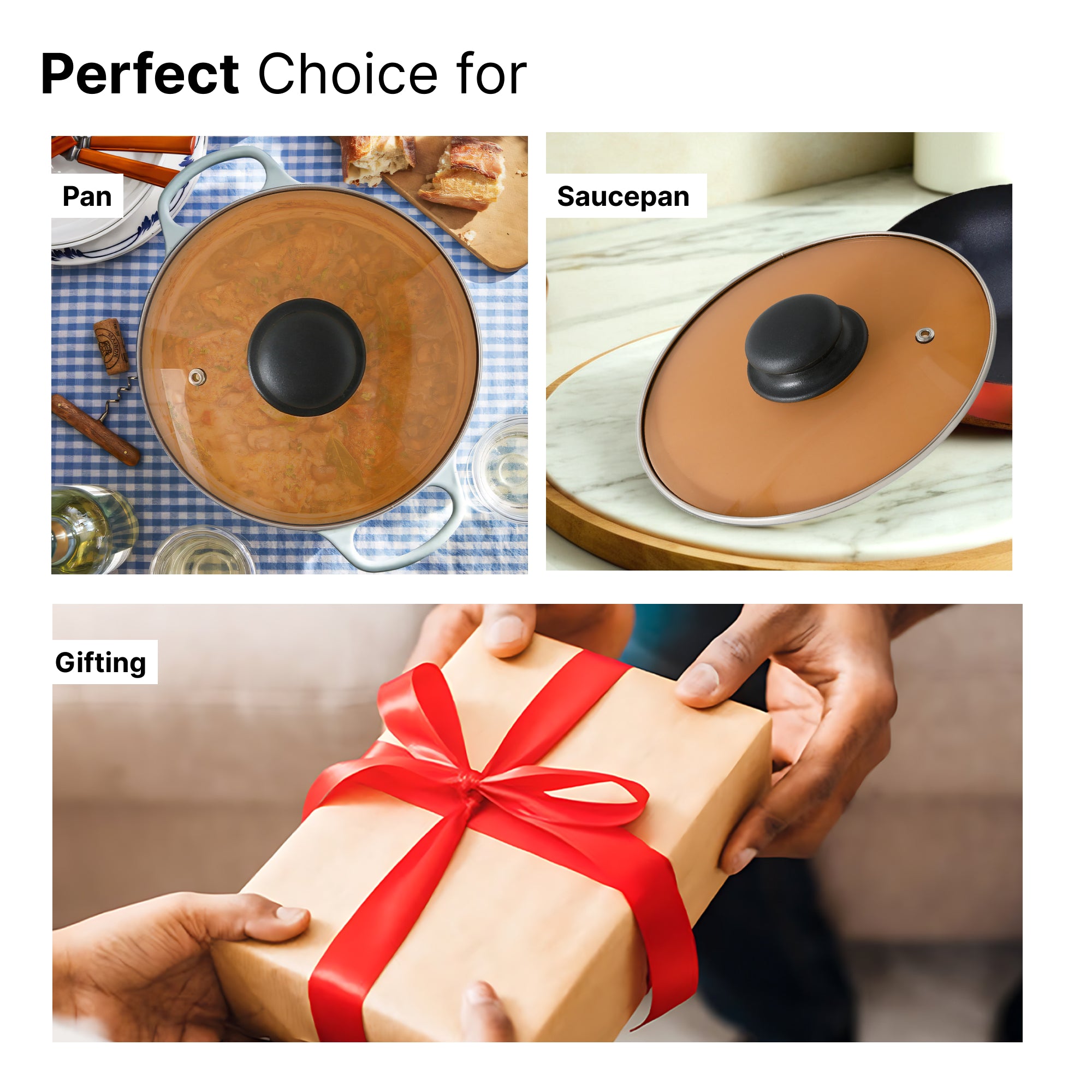 The Better Home amber pot lid - refrigerator storage