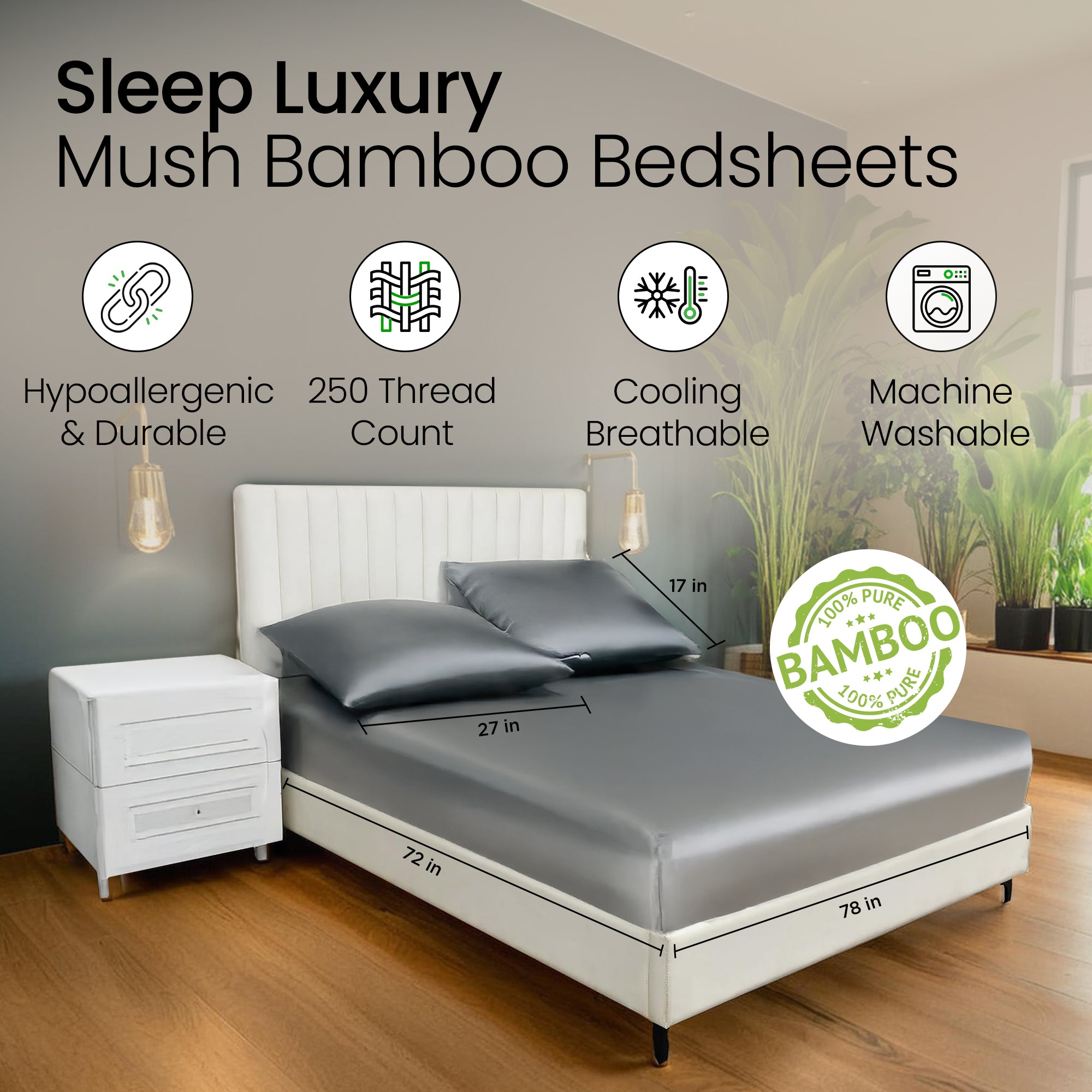 Mush ultra soft bamboo bedding - ideal for allergy sufferers