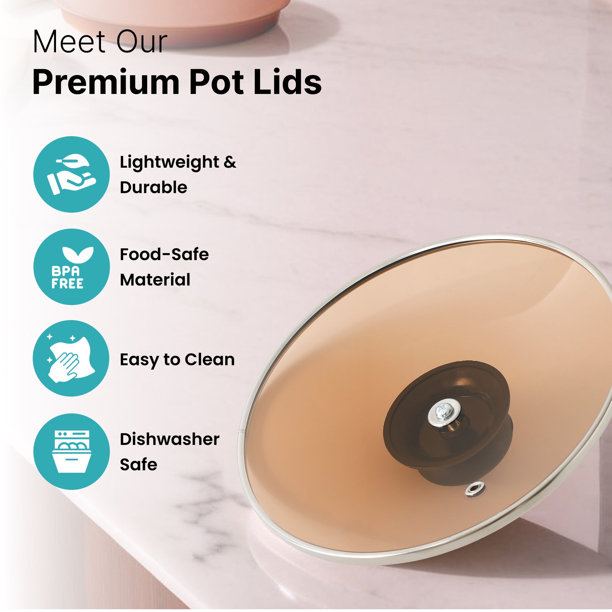 The Better Home pot lids - stylish and functional kitchen essentials