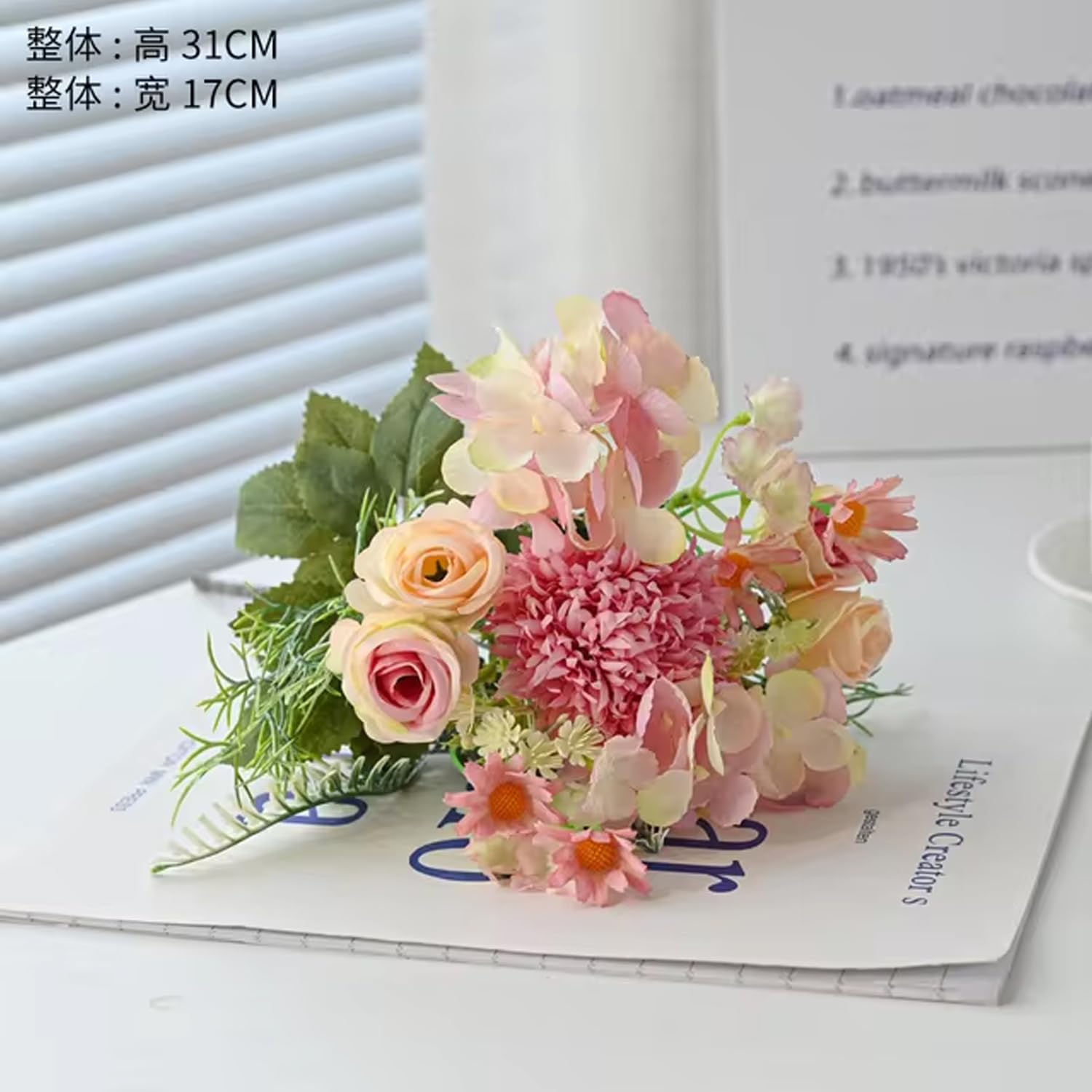 Ekhasa Pink Rose Artificial Flowers - Beautiful Gift Arrangement