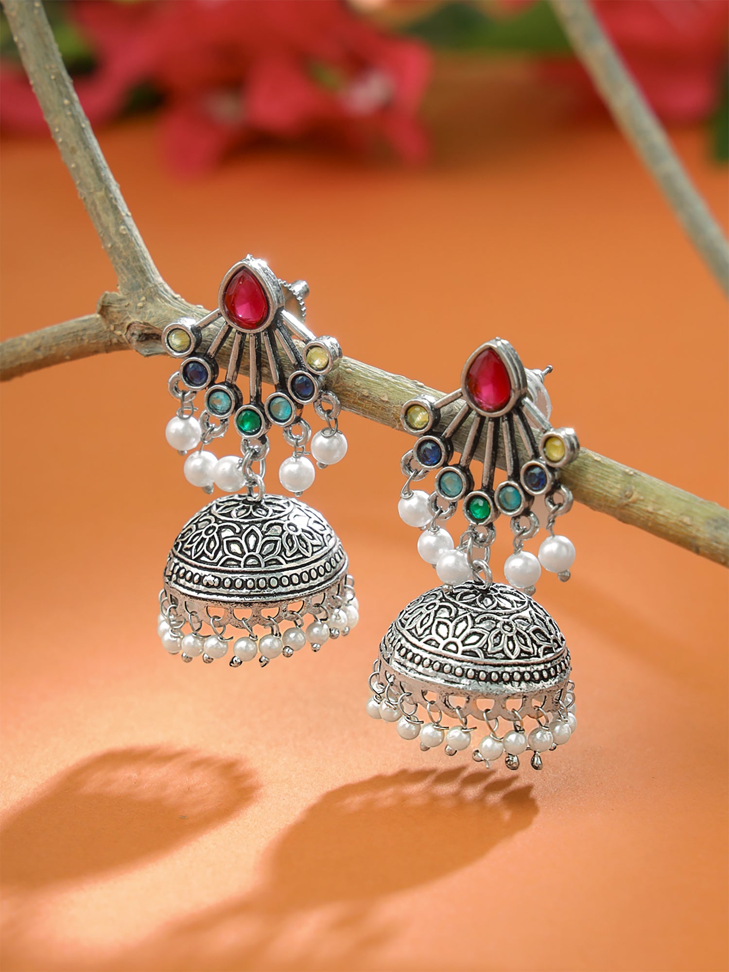 Yellow Chimes jhumka earrings - perfect for special occasions