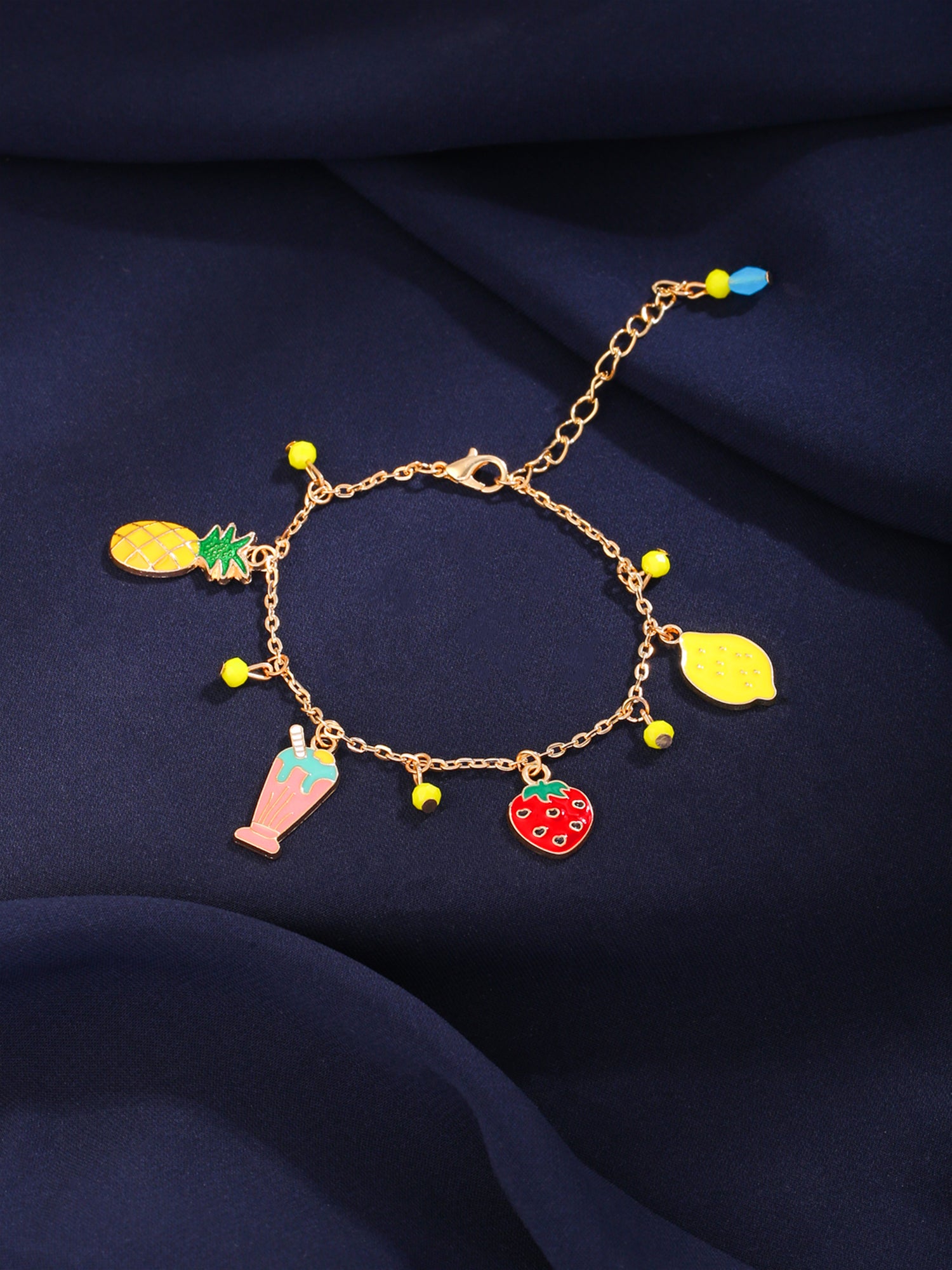 Yellow Chimes Gold Plated Charm Bracelet - Special Occasion