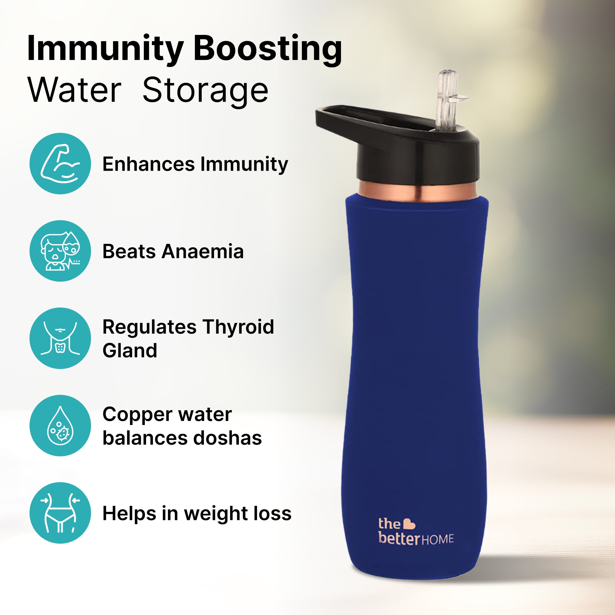 The Better Home Copper Water Bottle - Eco-friendly choice