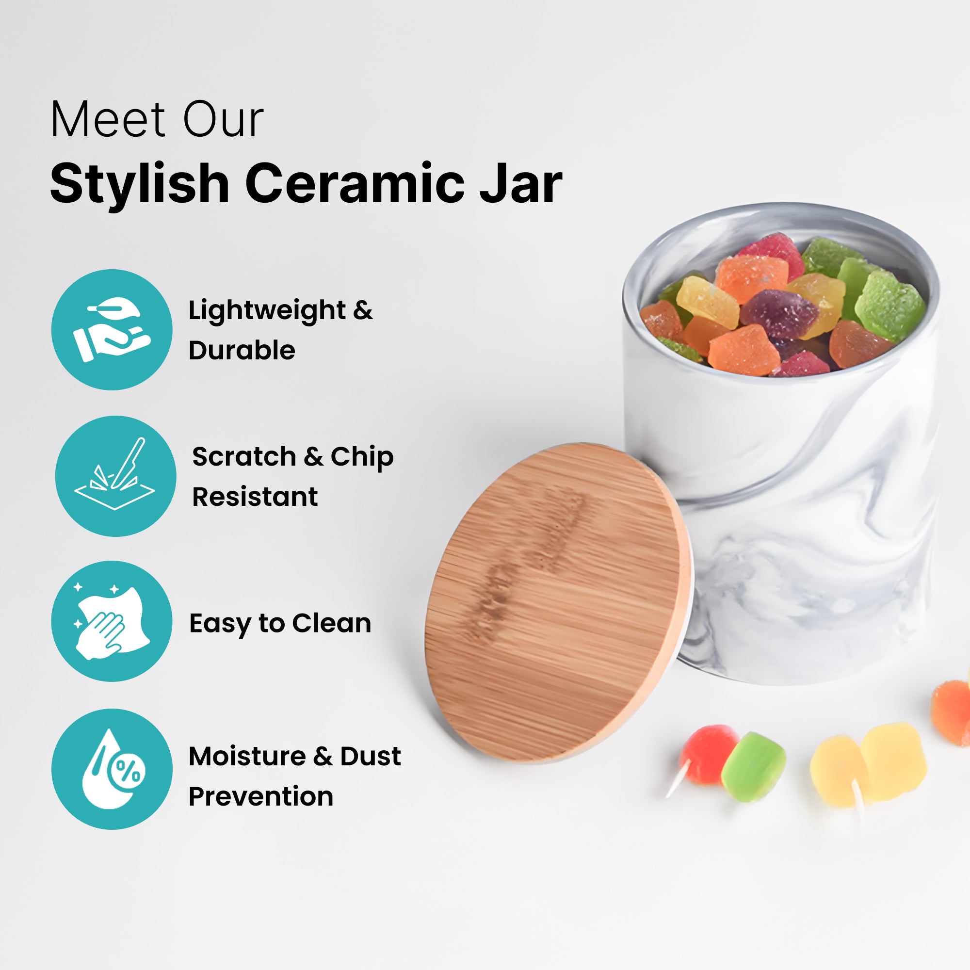 The Better Home Ceramic Kitchen Storage Jars - Convenient kitchen accessories