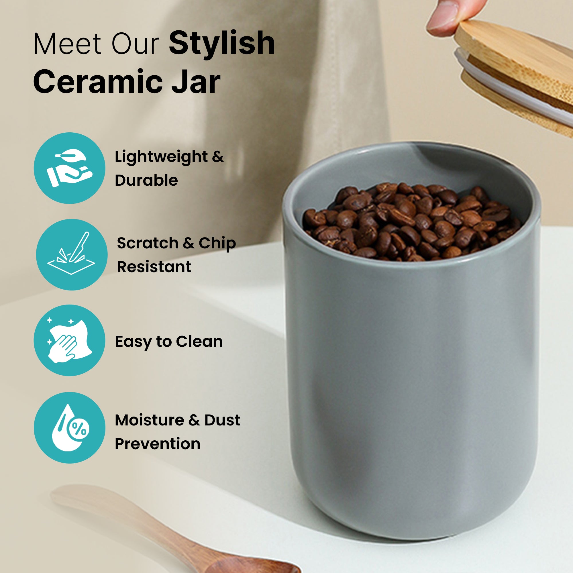The Better Home ceramic container - Versatile home organization