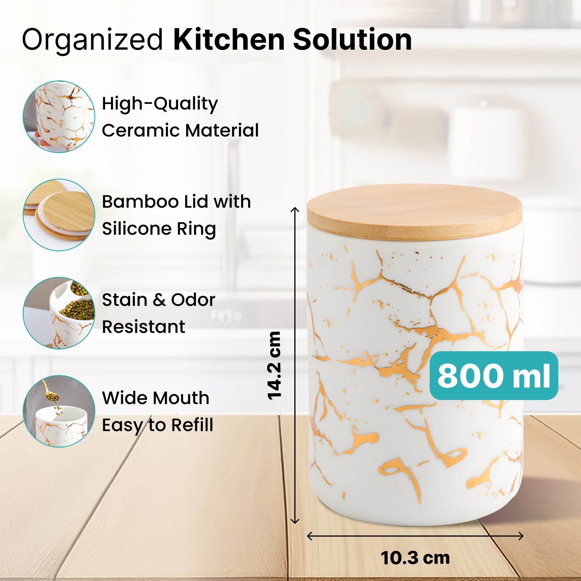 The Better Home airtight jar - sleek kitchen organization