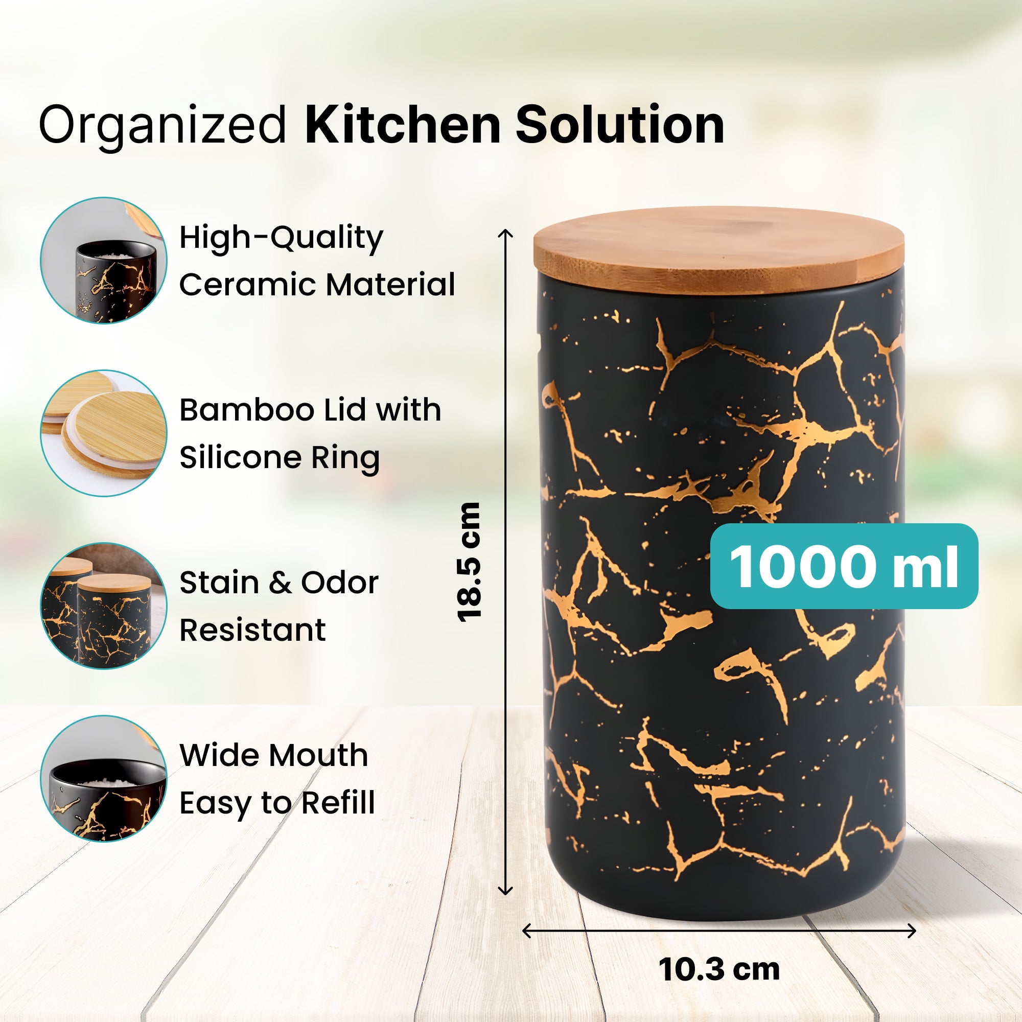 The Better Home kitchen storage jars - Modern kitchen décor