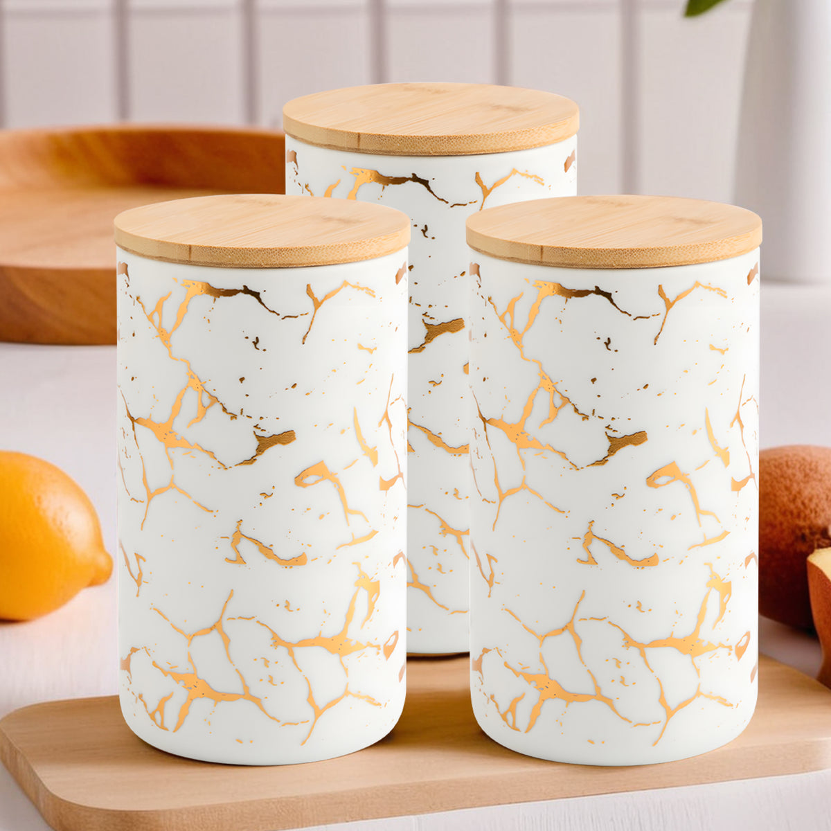 The Better Home ceramic storage jars - 1000ml capacity for staple foods