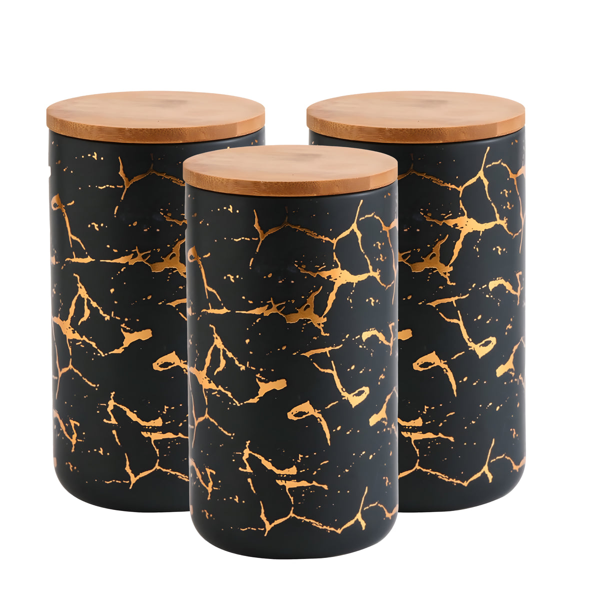 The Better Home kitchen storage jars - Elegant bamboo lid design