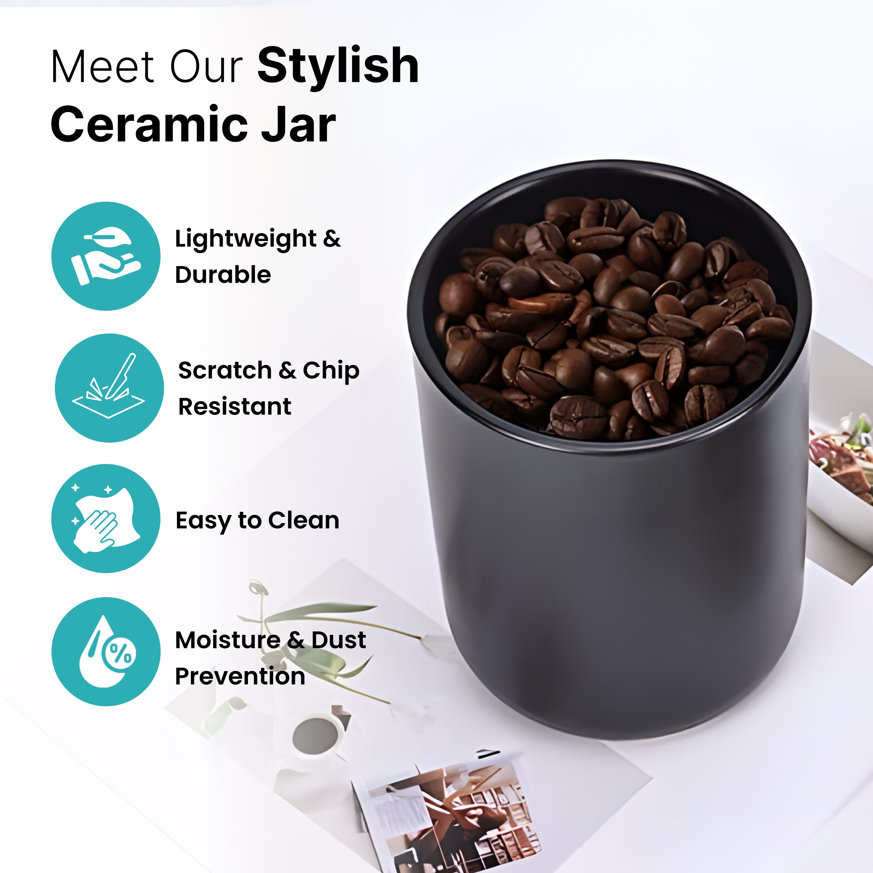 The Better Home ceramic jar - multipurpose storage solution