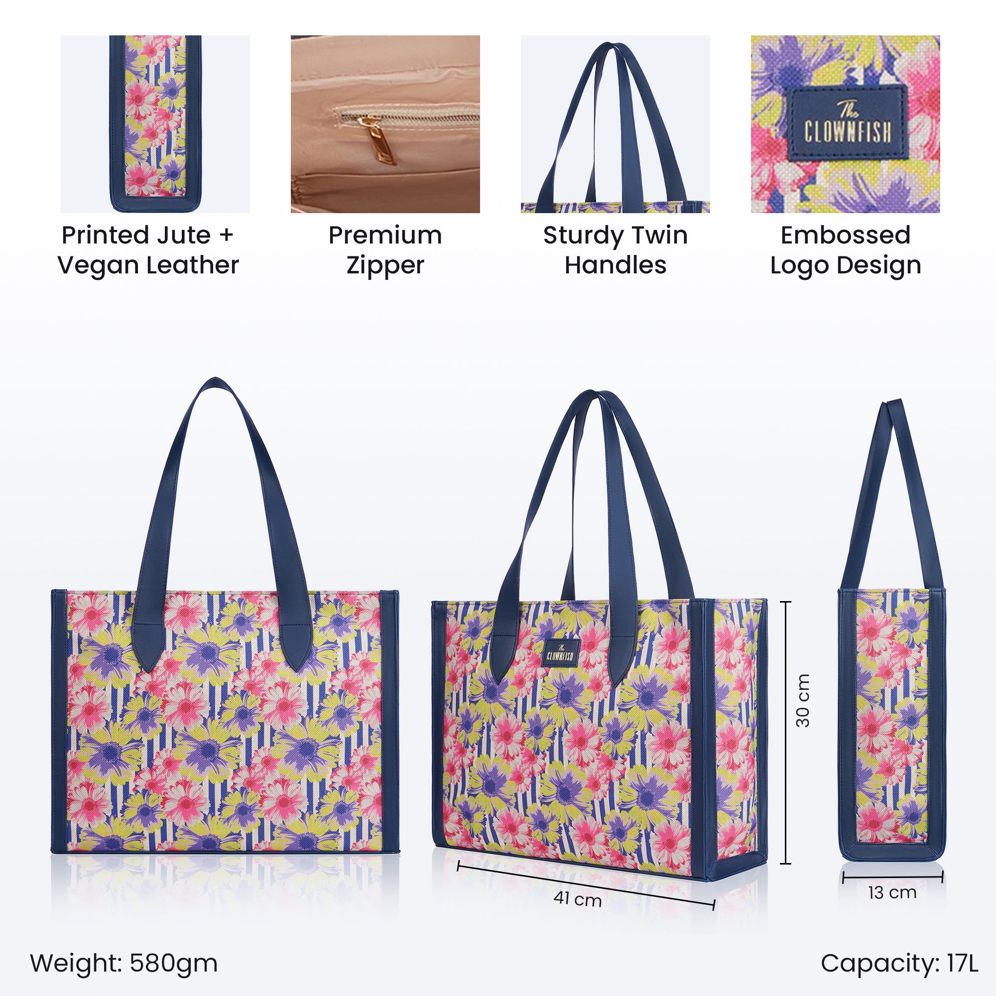 Clownfish Bella Series Tote - Lightweight and spacious