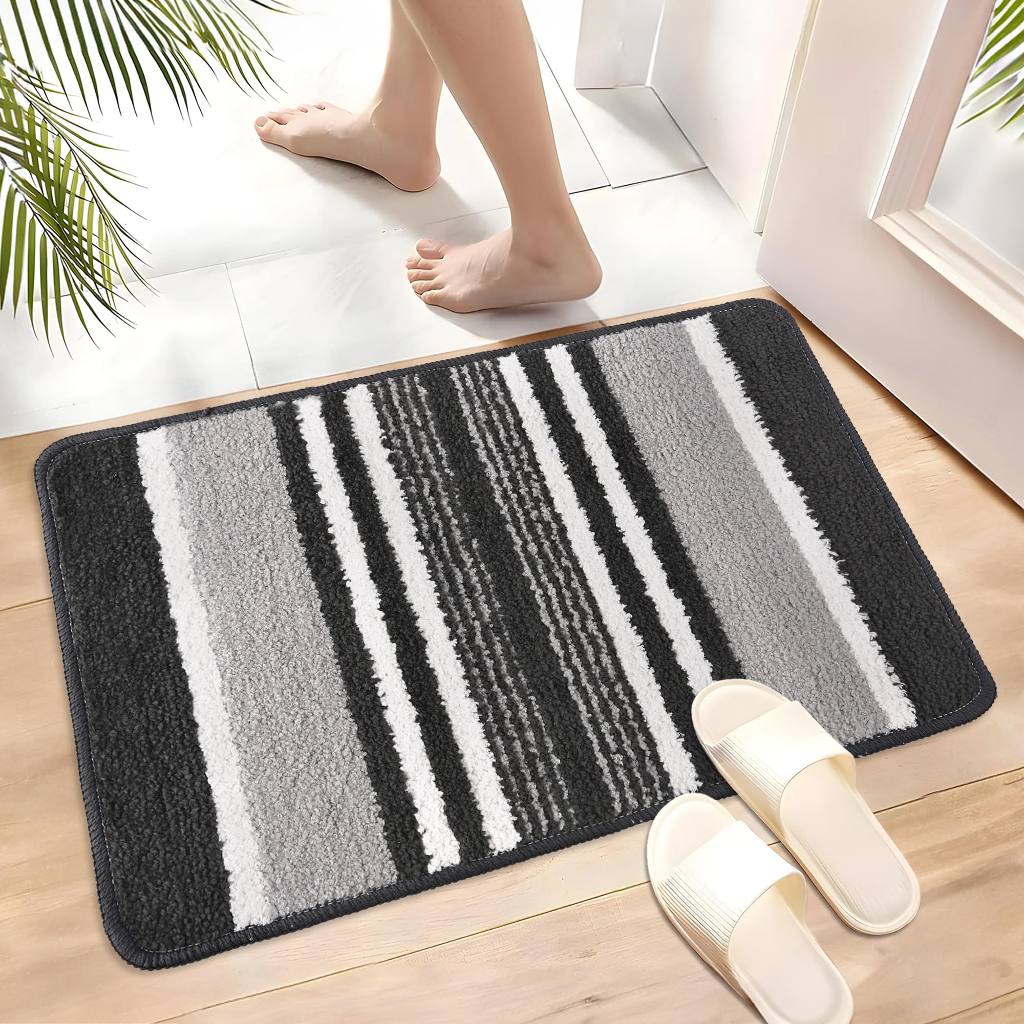 Kuber Industries dark grey doormat - kitchen use case