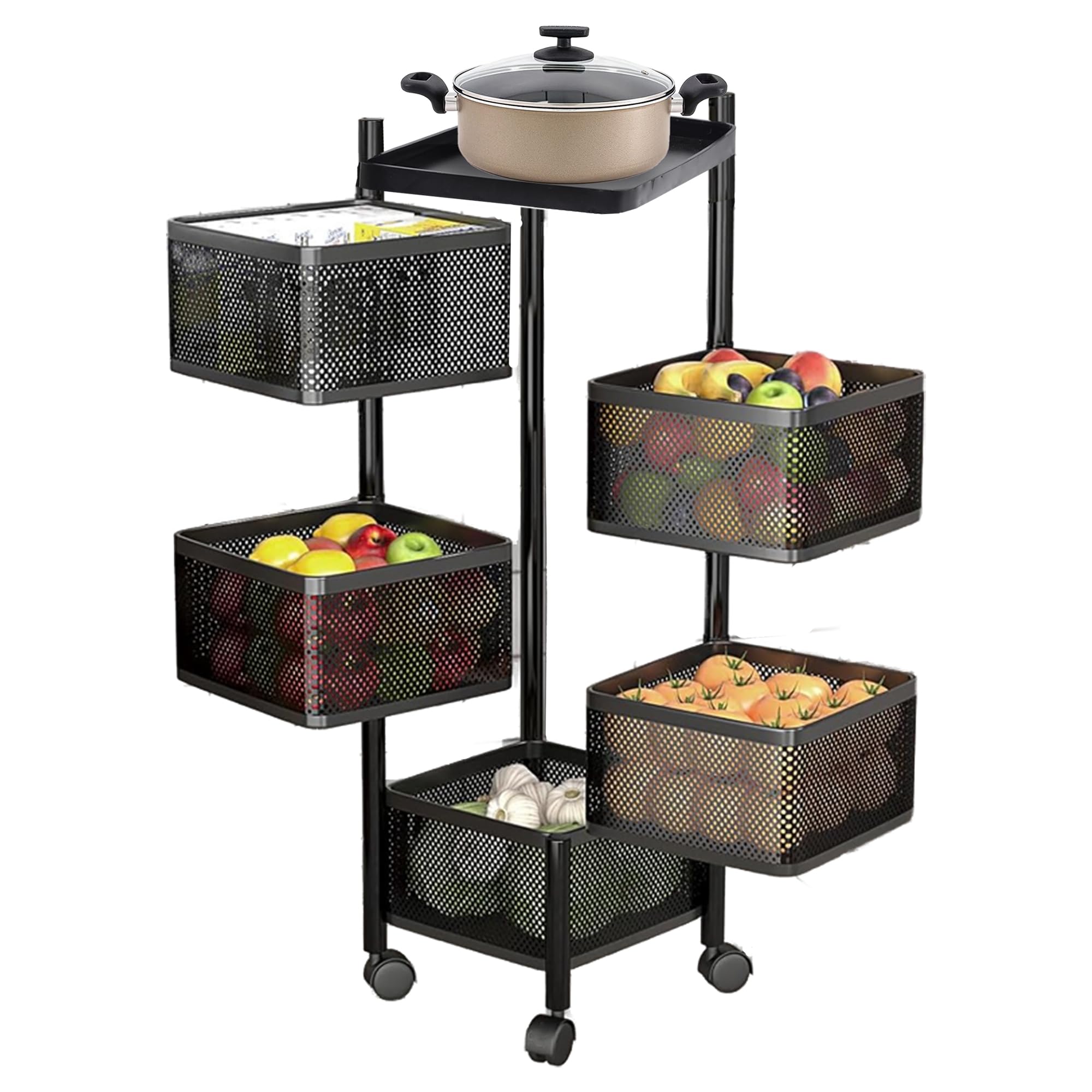 Kuber Industries 5-layer cart - Multifunctional kitchen accessory