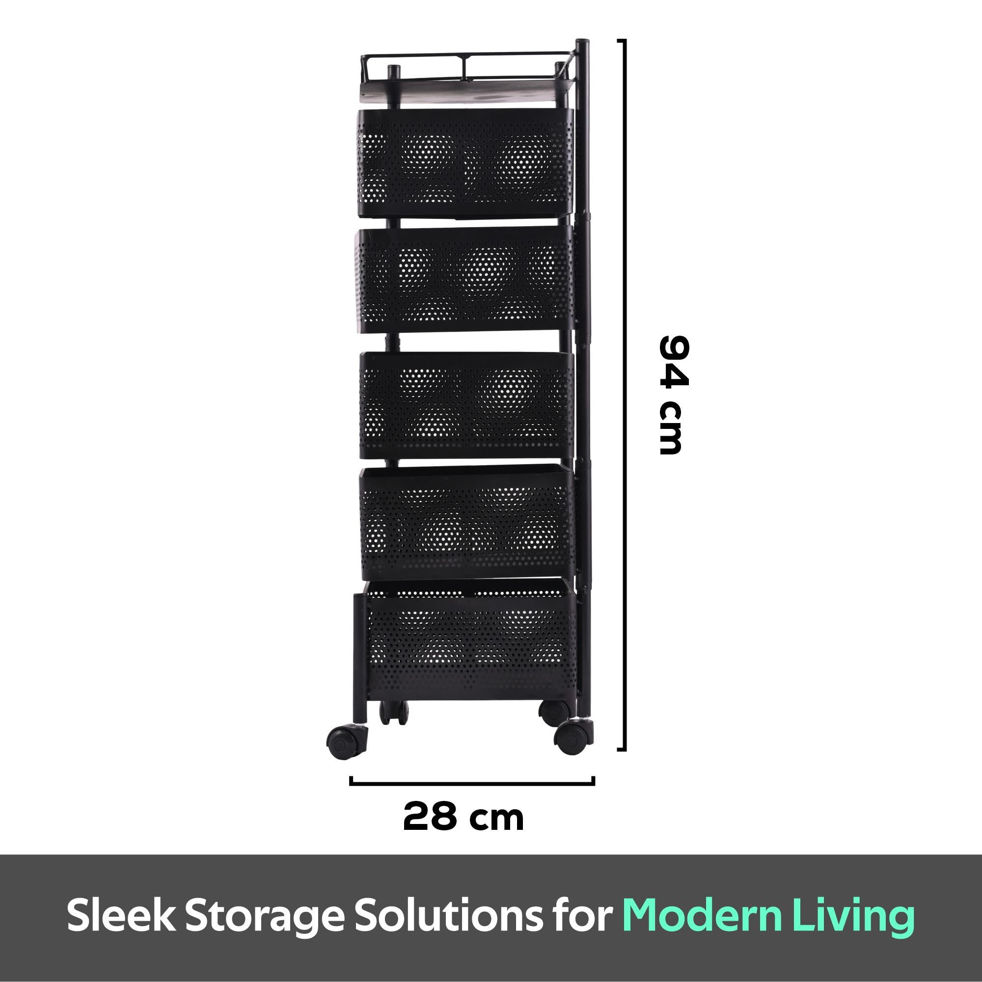 Kuber Industries black rack - Stylish home organization