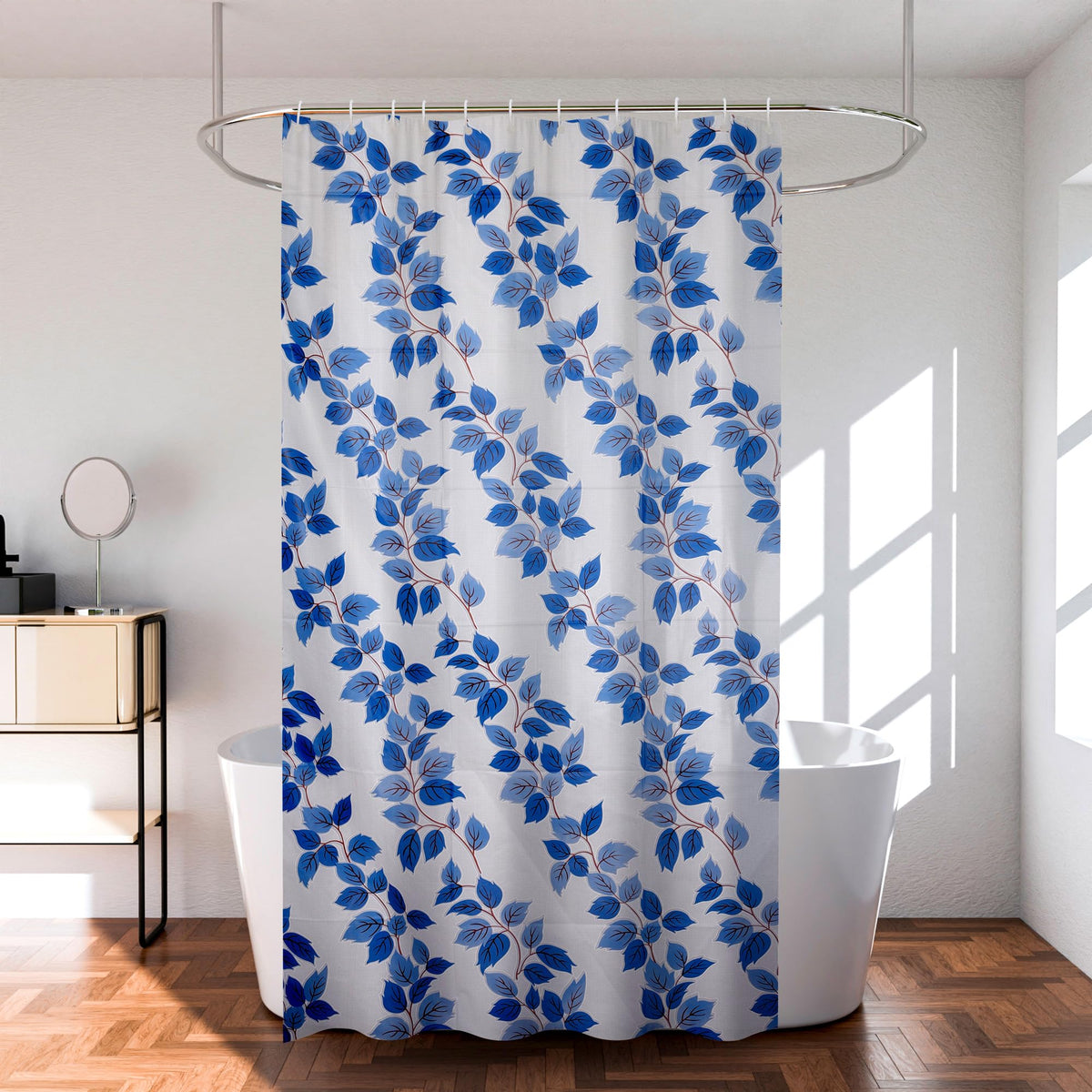 Kuber Industries shower curtain - Versatile use for bathtub and AC windows