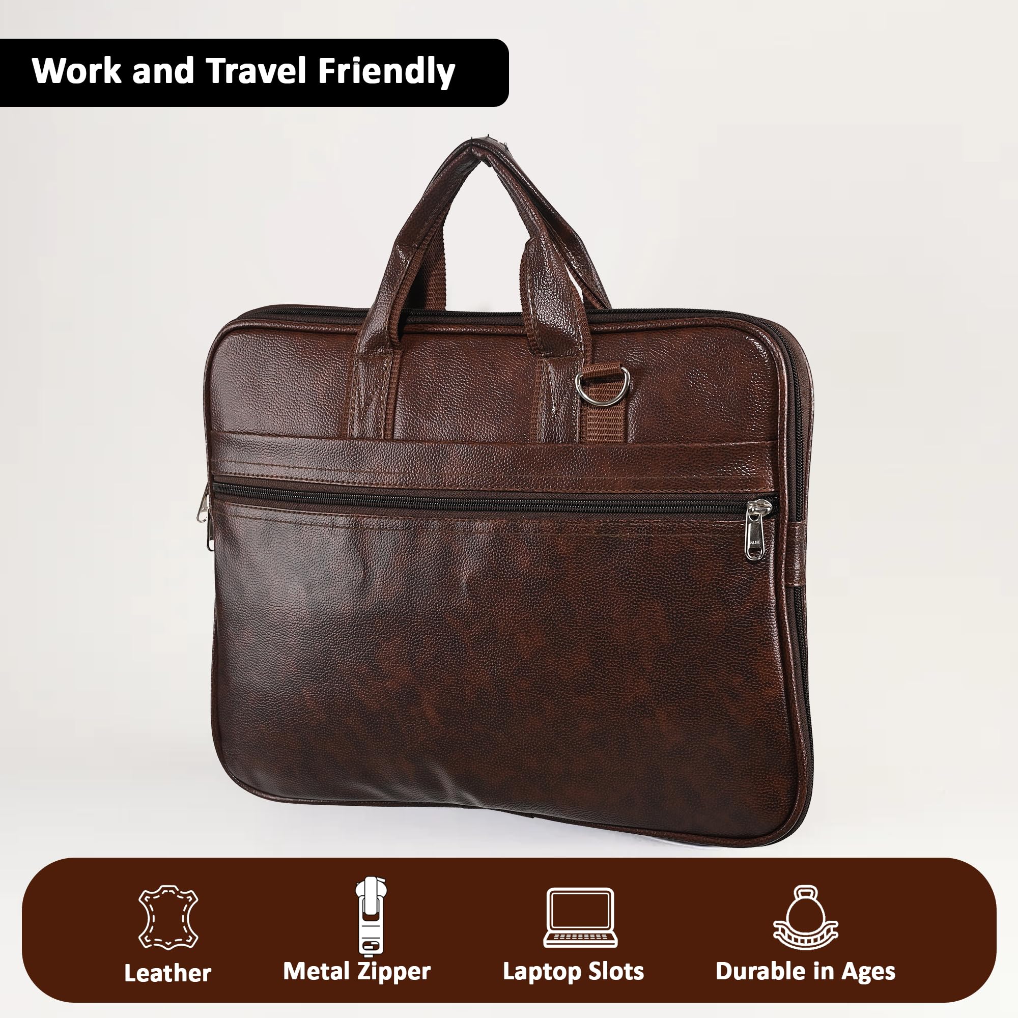 Kuber Industries synthetic leather messenger bag - daily commute