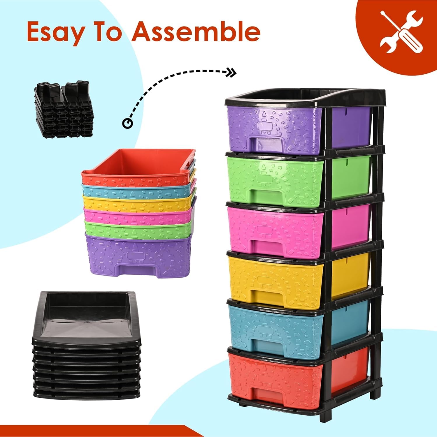 Kuber Industries plastic drawers - Ideal for bedrooms